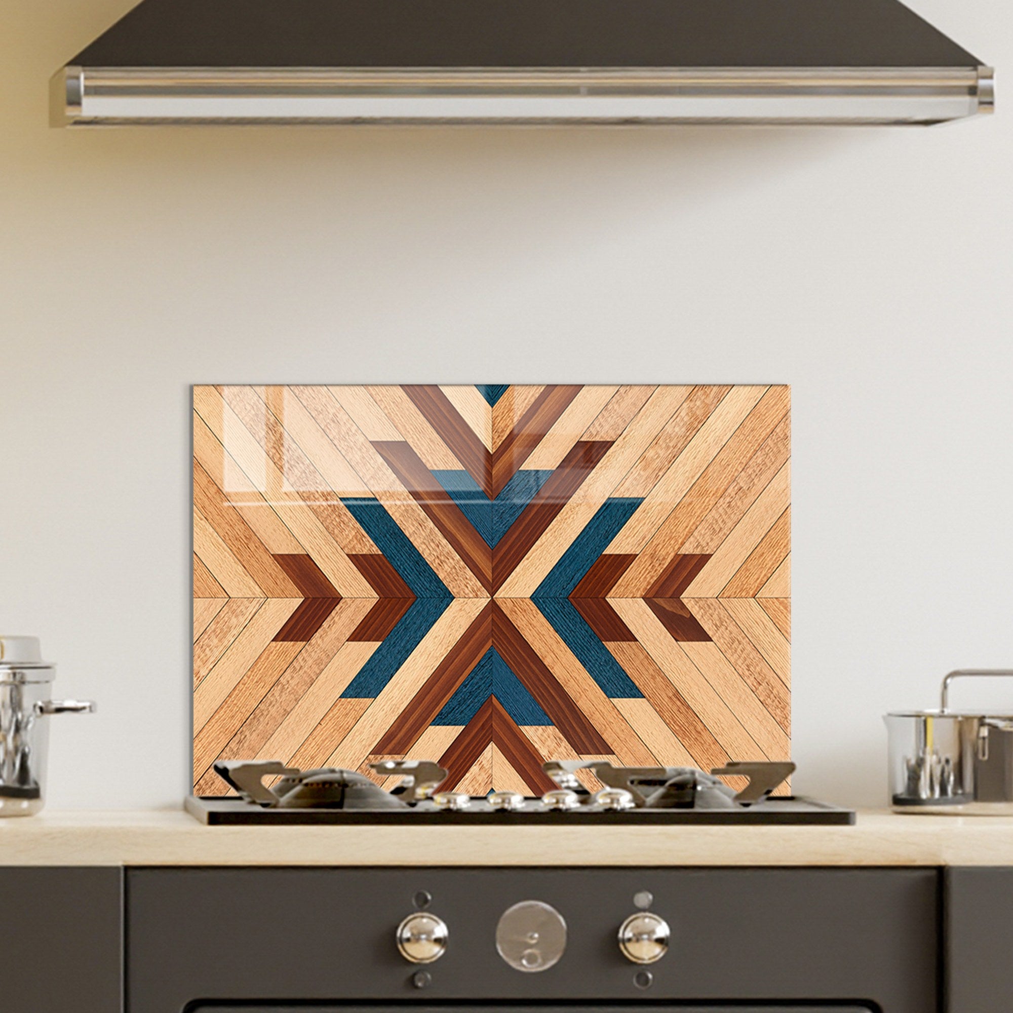 Quadro Decorativo em Vidro Temperado Multicolor 50x70cm - Arte Moderna para Decoração de Interiores