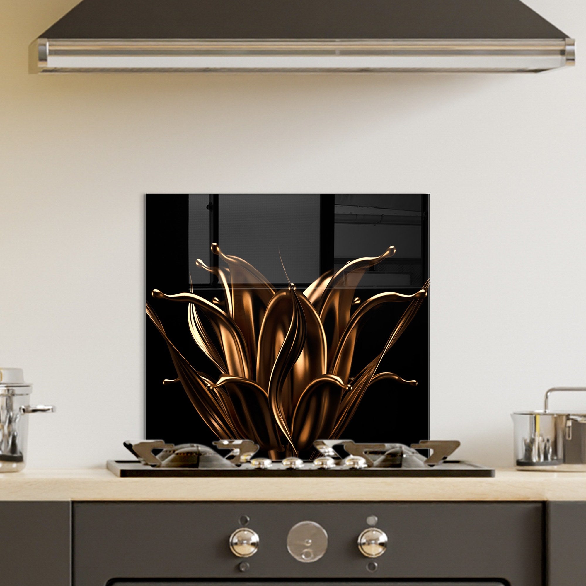 Arte em Vidro Temperado Multicolor 60x60cm - Pintura Decorativa Resistente e Elegante