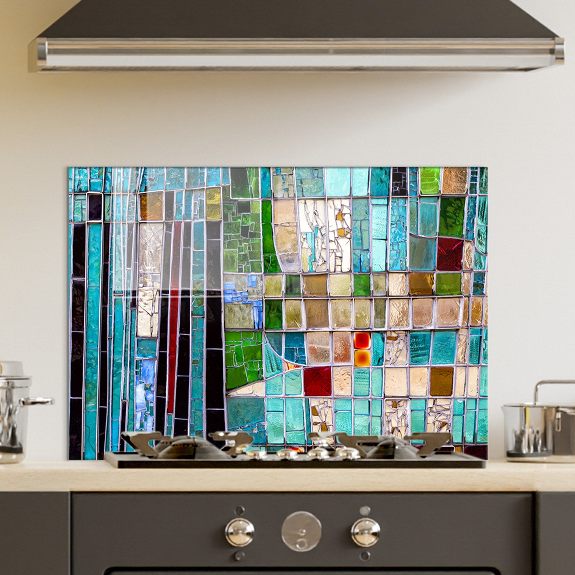 Quadro Decorativo em Vidro Temperado 70x100 cm (4 mm), Multicolor – 1114 | 695CRS1218