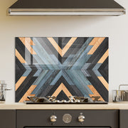 Arte em Vidro Temperado Multicolor 70x100cm - Pintura Decorativa de Luxo para Parede