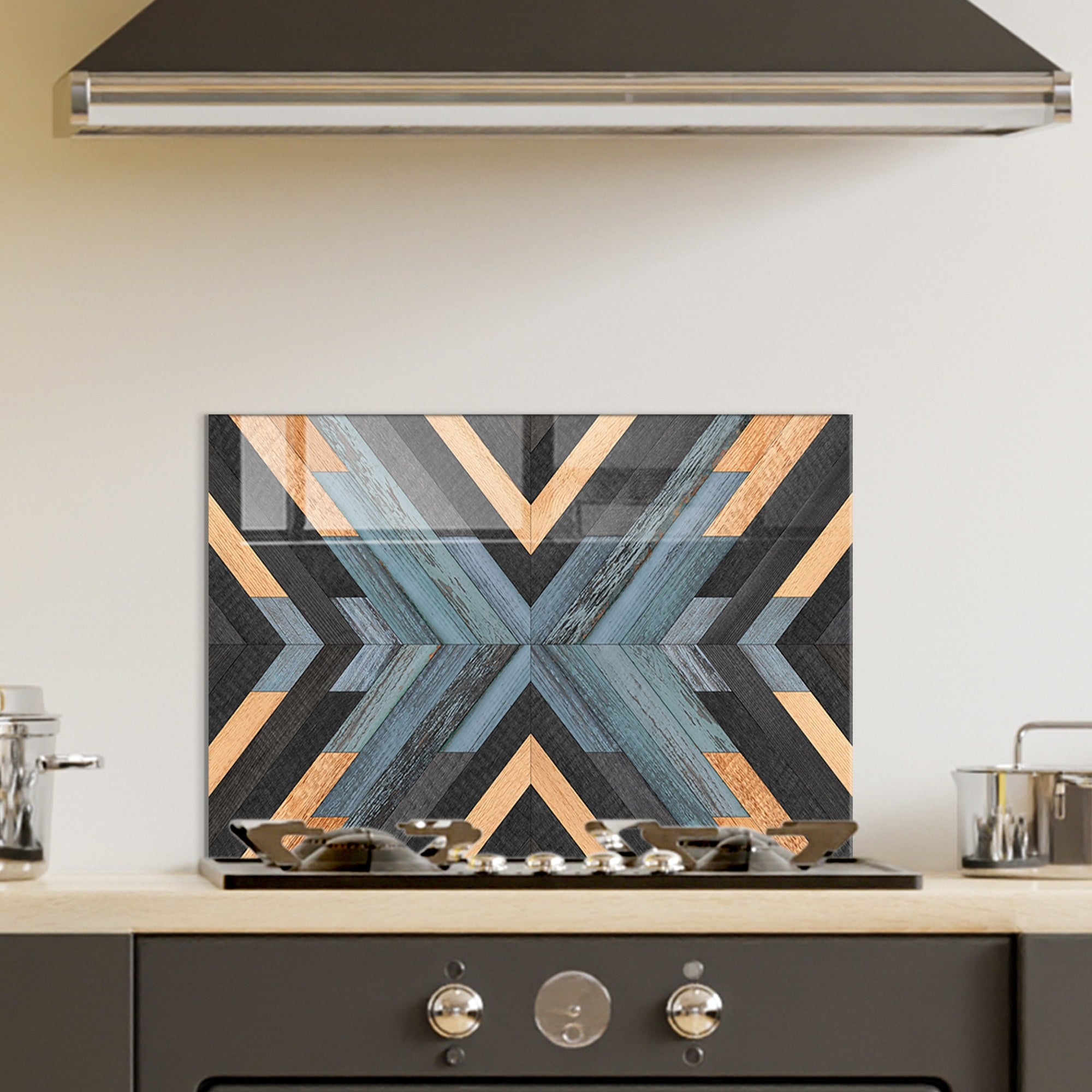 Quadro Decorativo em Vidro Temperado Multicolor 50x70cm - Arte Moderna para Decoração de Interiores