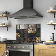 Quadro Decorativo em Vidro Temperado Multicolor 50x70cm - Arte Moderna para Decoração de Interiores