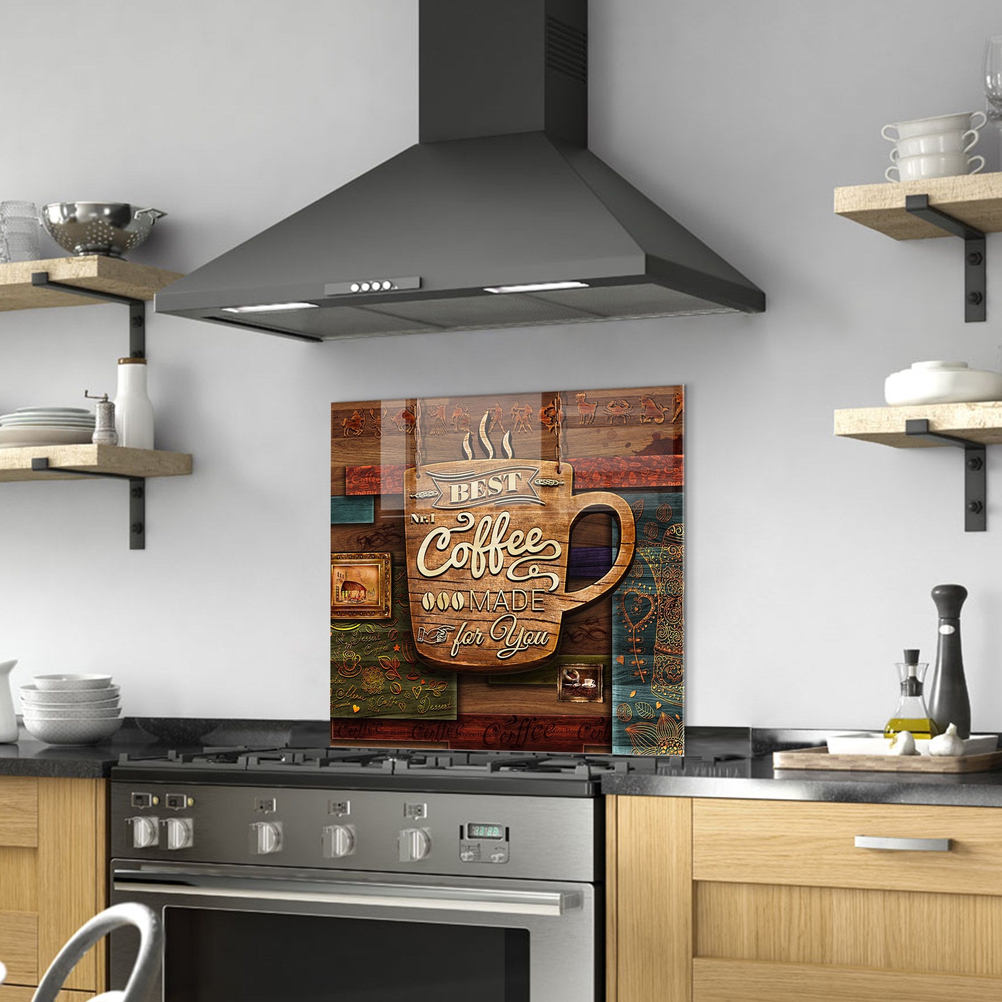 Quadro Decorativo em Vidro Temperado Multicolor 60x60 cm (4 mm) – 1139-K | Ref. 695CRS1257