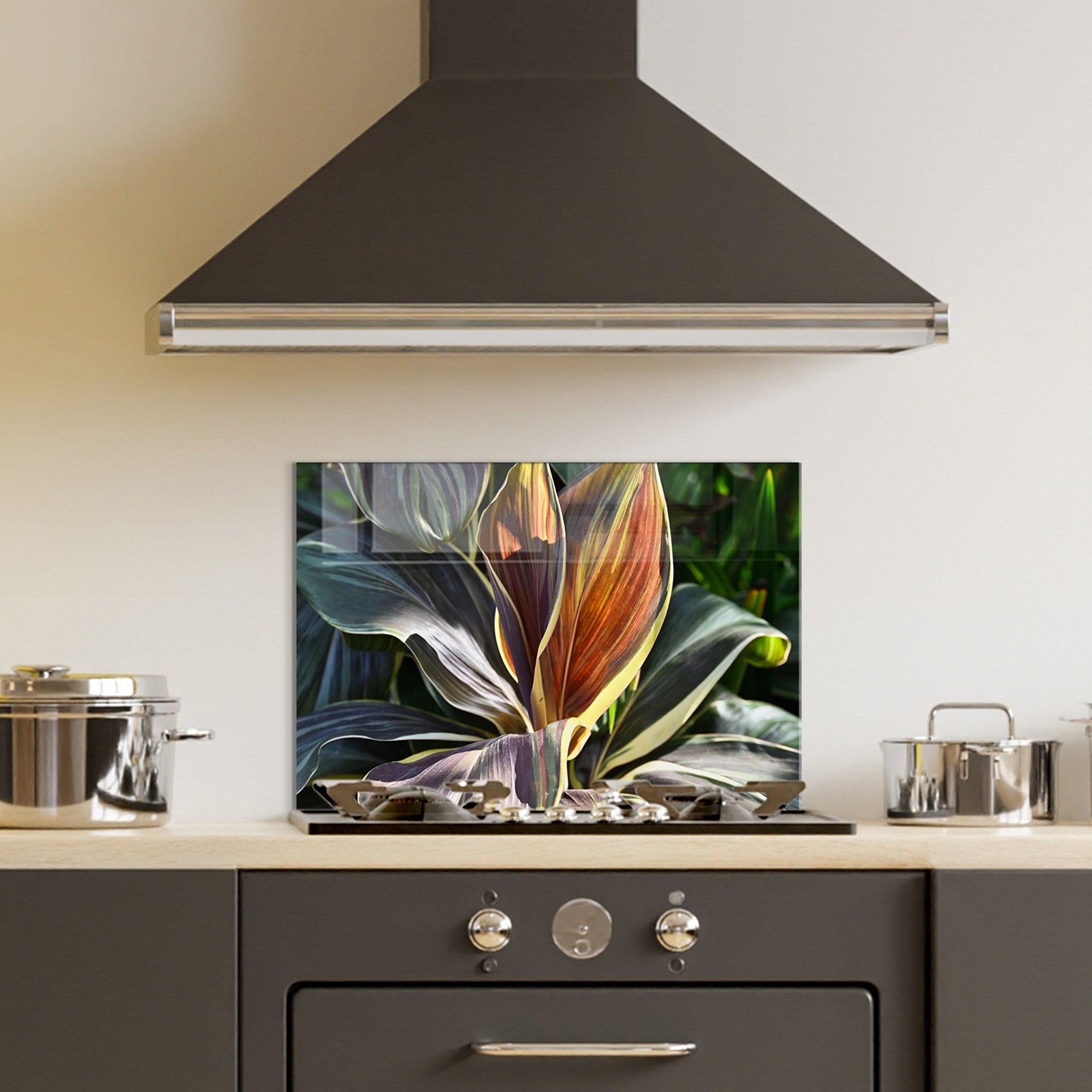 Quadro Decorativo em Vidro Temperado Multicolor 50x70cm - Arte Moderna para Decoração de Interiores