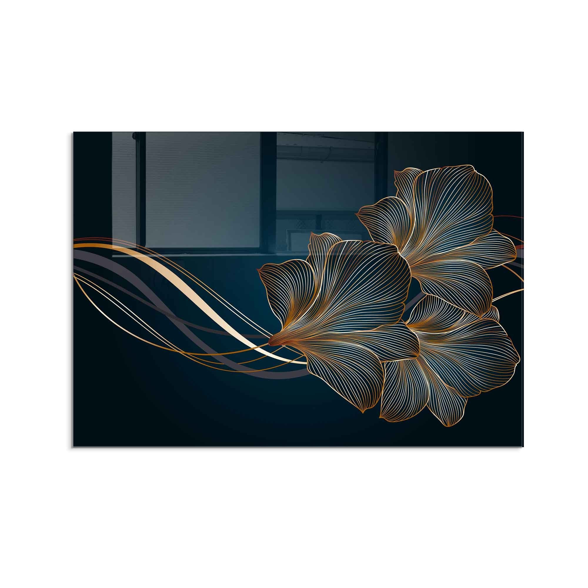 Quadro Decorativo em Vidro Temperado Multicolor 50x70cm - Arte Moderna para Decoração de Interiores