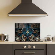 Quadro Decorativo em Vidro Temperado Multicolor 50x70cm - Arte Moderna para Decoração de Interiores