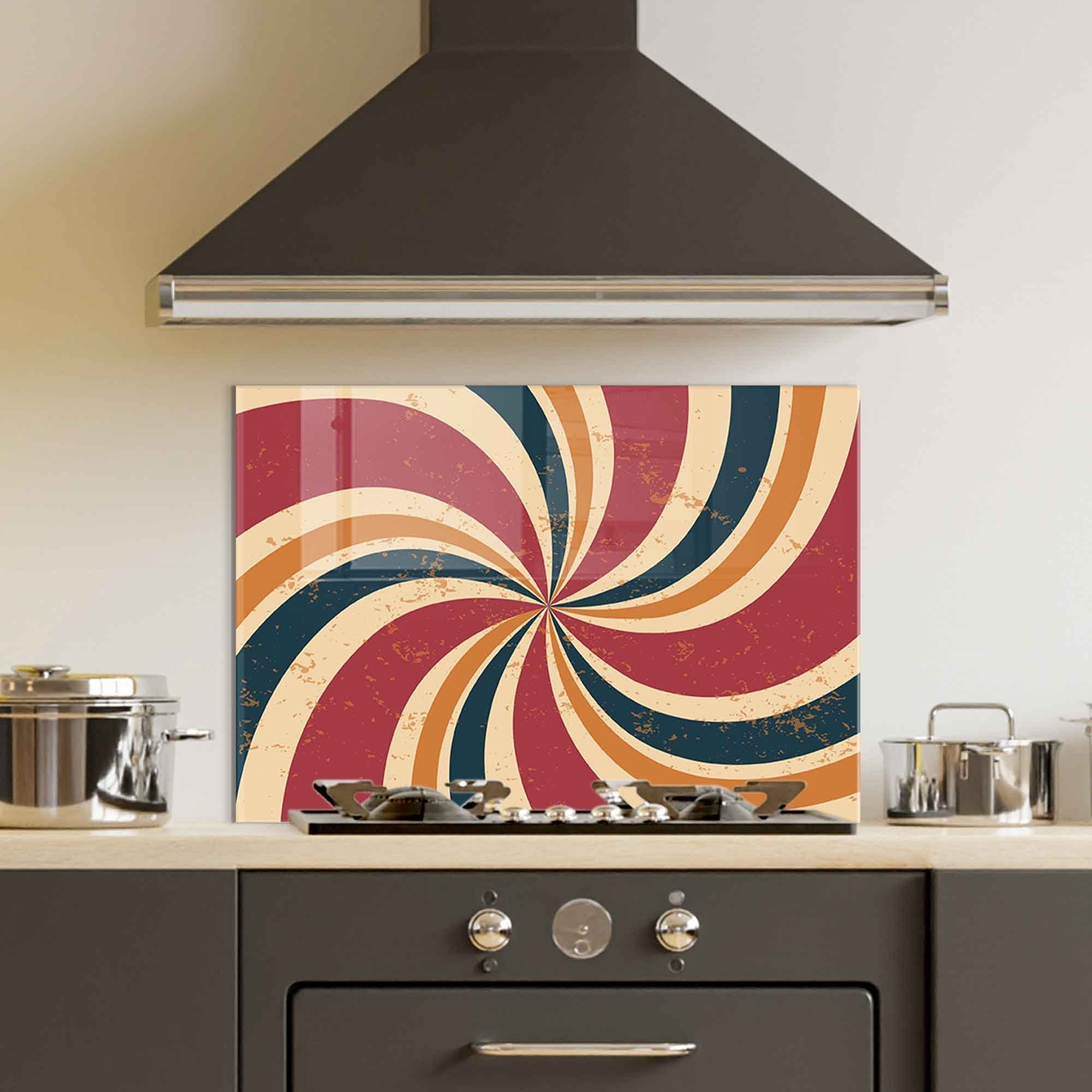 Arte em Vidro Temperado Multicolor 70x100cm - Pintura Decorativa Resistente e Elegante