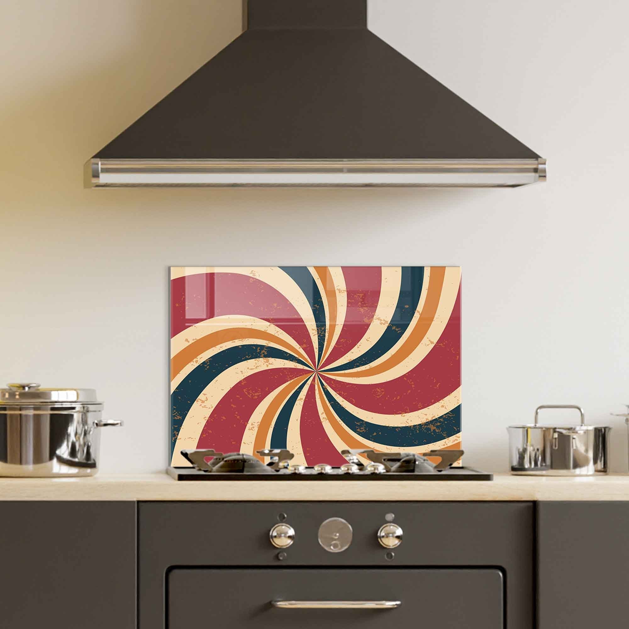 Quadro Decorativo em Vidro Temperado Multicolor 50x70cm - Arte Moderna para Decoração de Interiores