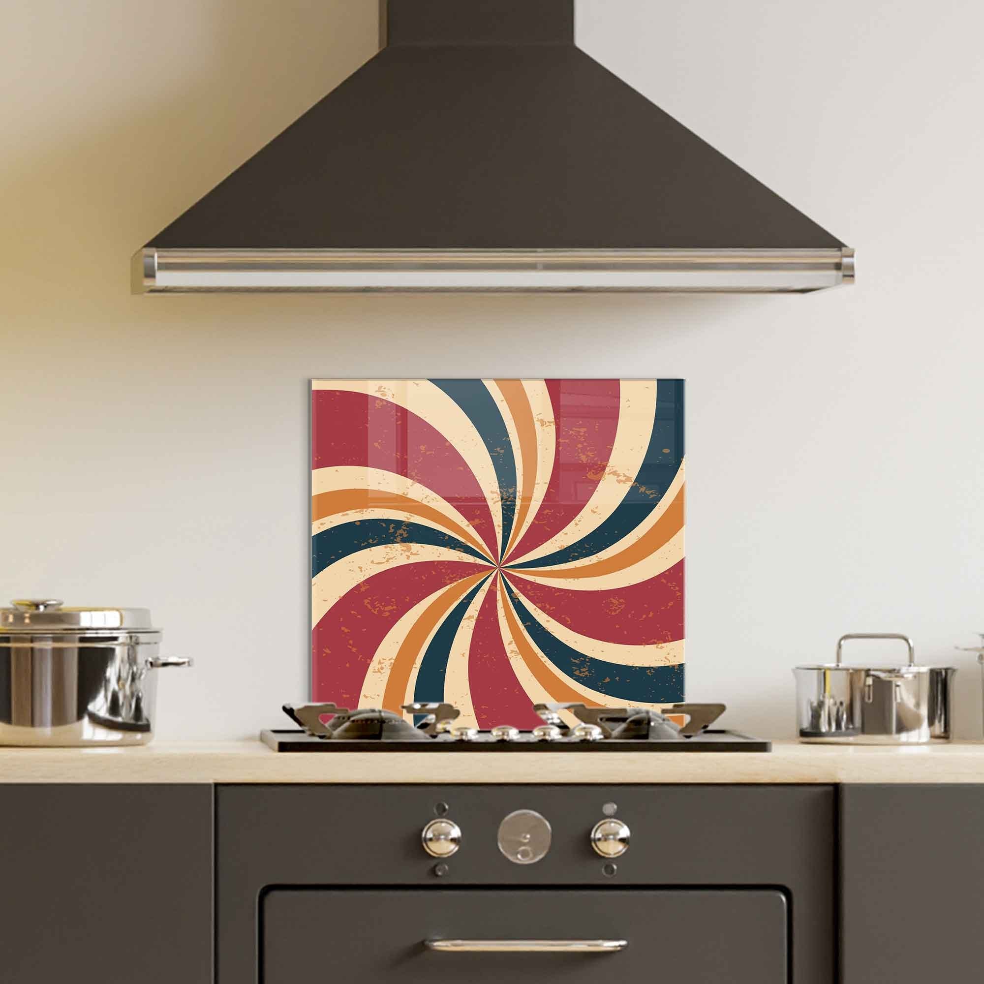 Arte em Vidro Temperado Multicolor 60x60cm - Pintura Decorativa Resistente e Elegante