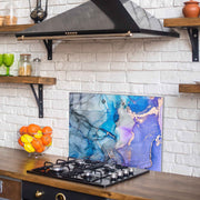 Quadro Decorativo em Vidro Temperado Multicolor 50x70cm - Arte Moderna para Decoração de Interiores