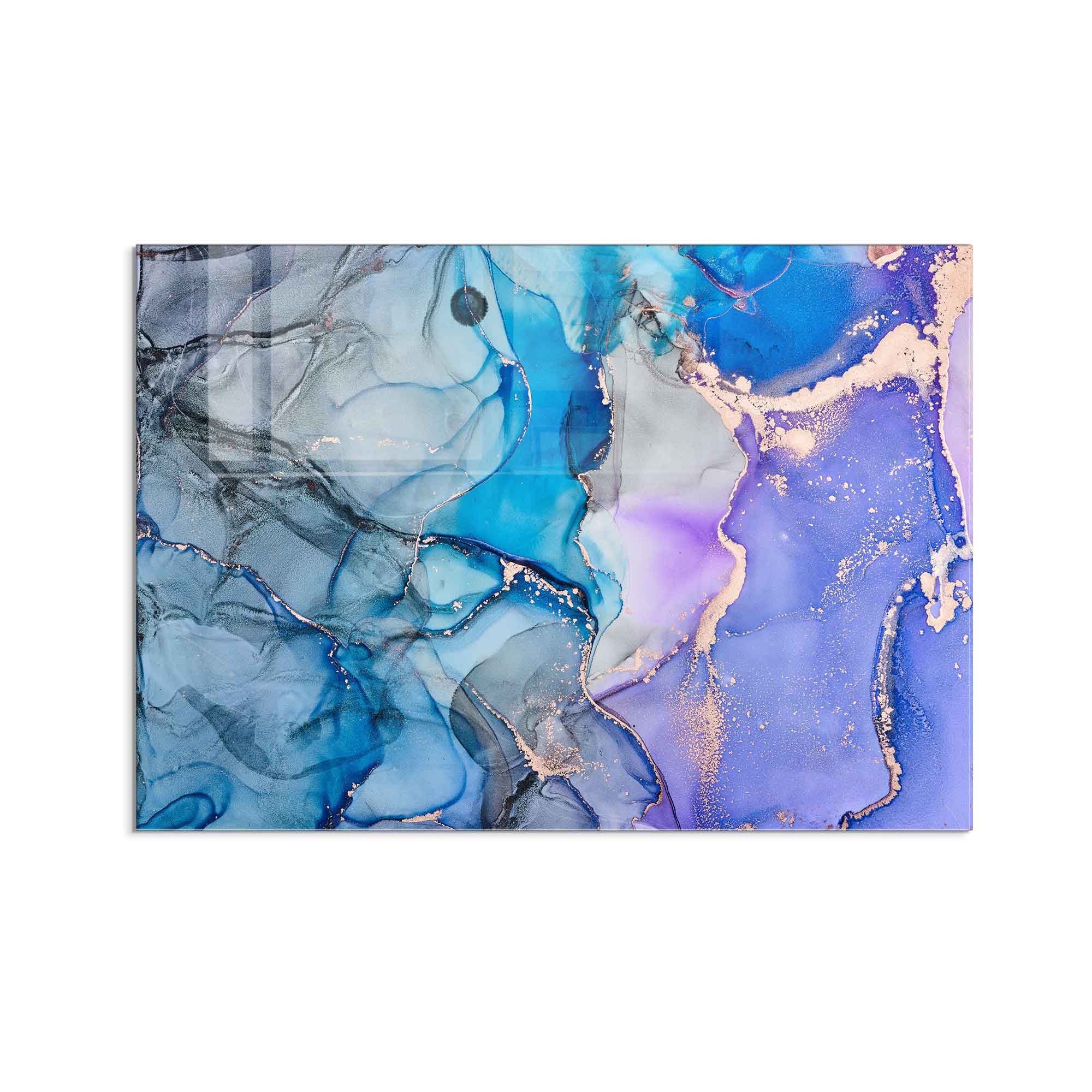 Quadro Decorativo em Vidro Temperado Multicolor 50x70cm - Arte Moderna para Decoração de Interiores