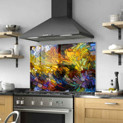 Quadro Decorativo em Vidro Temperado 70x100 cm – Multicolor | Modelo 1432 (4 mm)