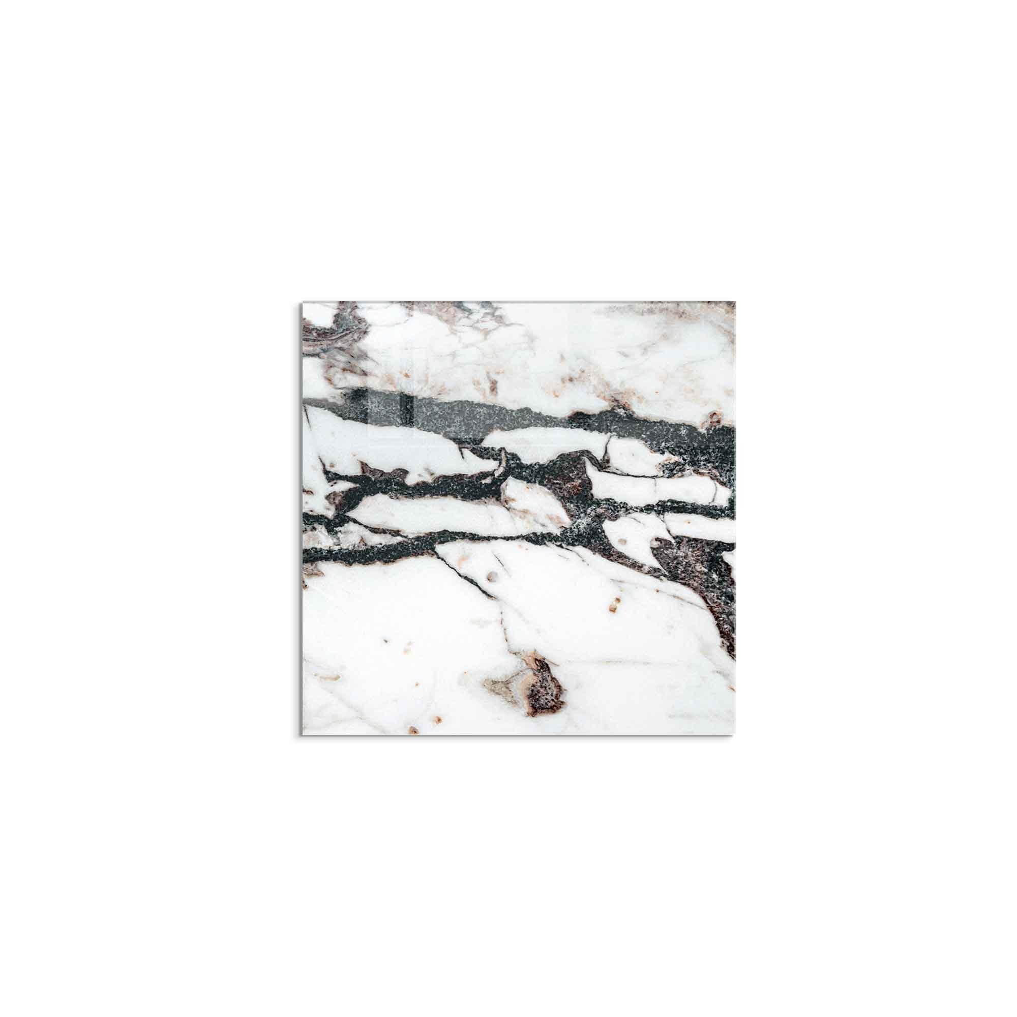 Arte Decorativa em Vidro Temperado Multicolor 60x60cm - Pintura Moderna para Parede