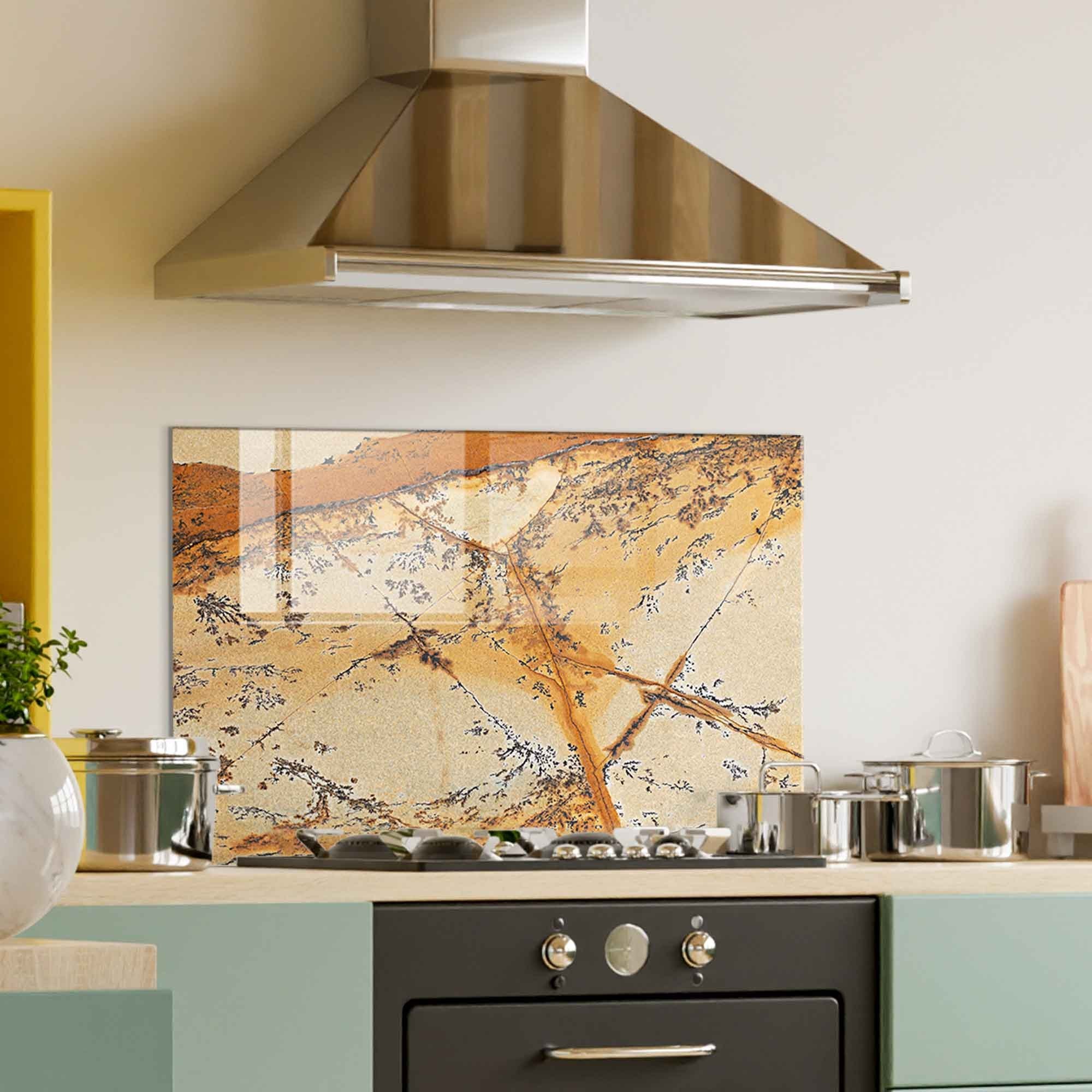 Quadro Decorativo em Vidro Temperado Multicolor 70x100cm - Arte Moderna para Decoração de Interiores