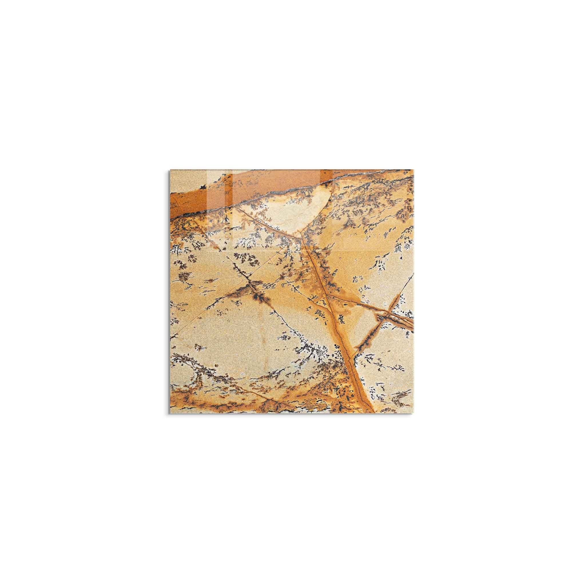 Arte Decorativa em Vidro Temperado Multicolor 60x60cm - Pintura Moderna Resistente para Decoração de Interiores