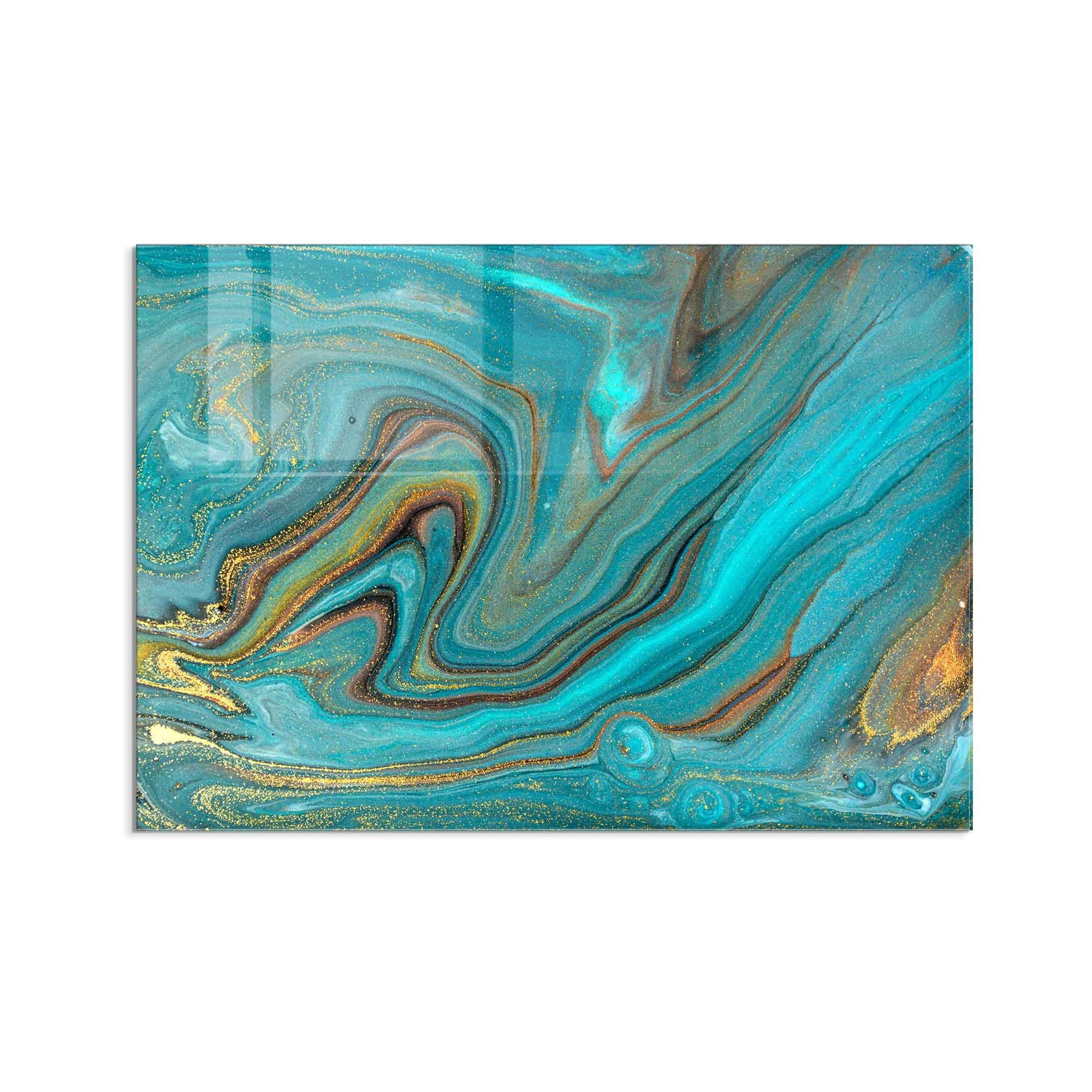 Quadro Decorativo em Vidro Temperado Multicolor 50x70cm - Arte Moderna para Decoração de Interiores