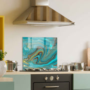 Arte em Vidro Temperado Multicolor 60x60cm - Pintura Decorativa Resistente e Elegante