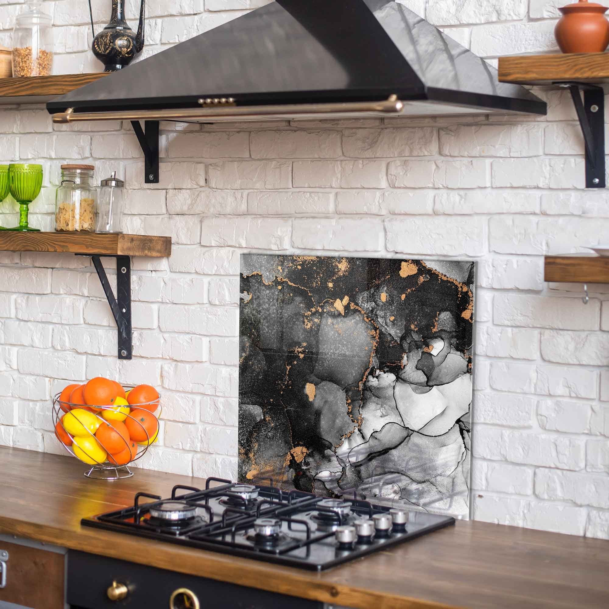 Arte em Vidro Temperado Multicolor 60x60cm - Pintura Decorativa Resistente e Elegante