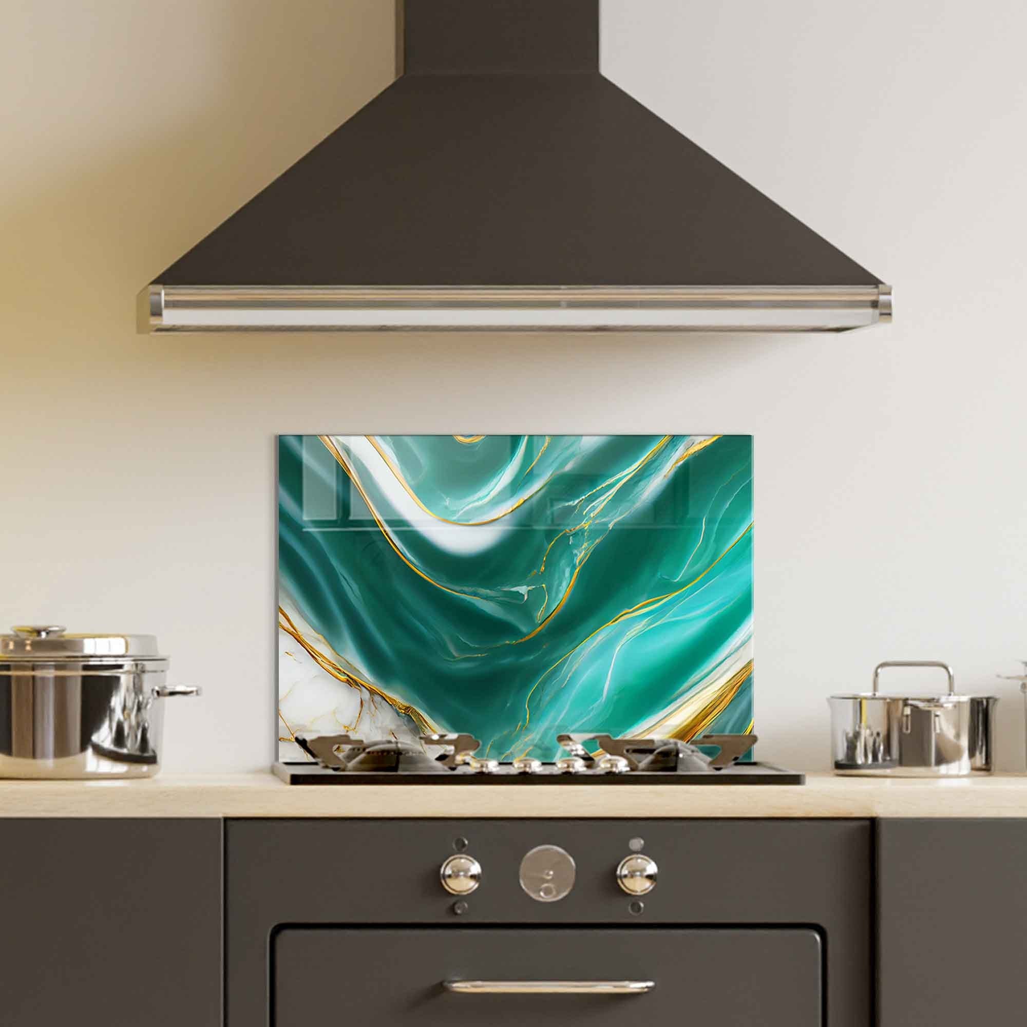 Quadro Decorativo em Vidro Temperado Multicolor 50x70cm - Arte Moderna para Decoração de Interiores