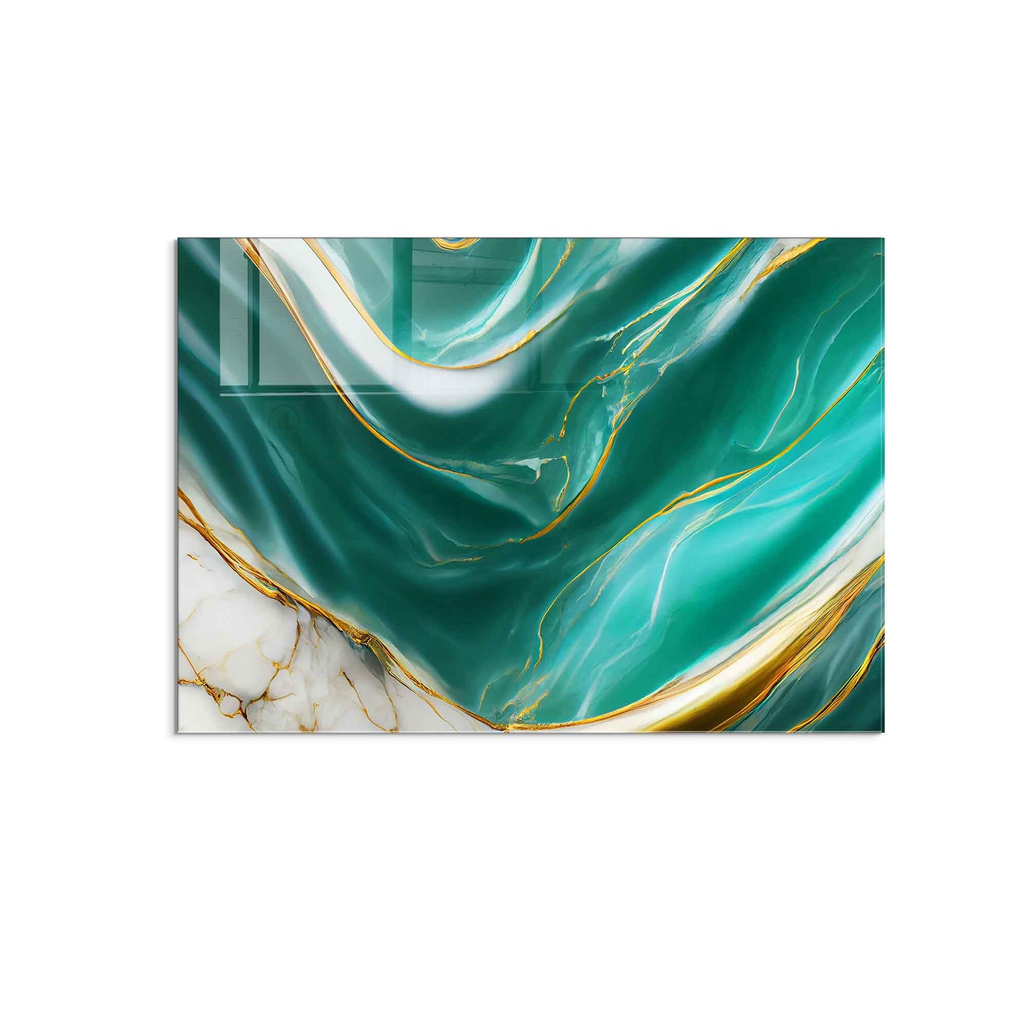 Quadro Decorativo em Vidro Temperado Multicolor 50x70cm - Arte Moderna para Decoração de Interiores