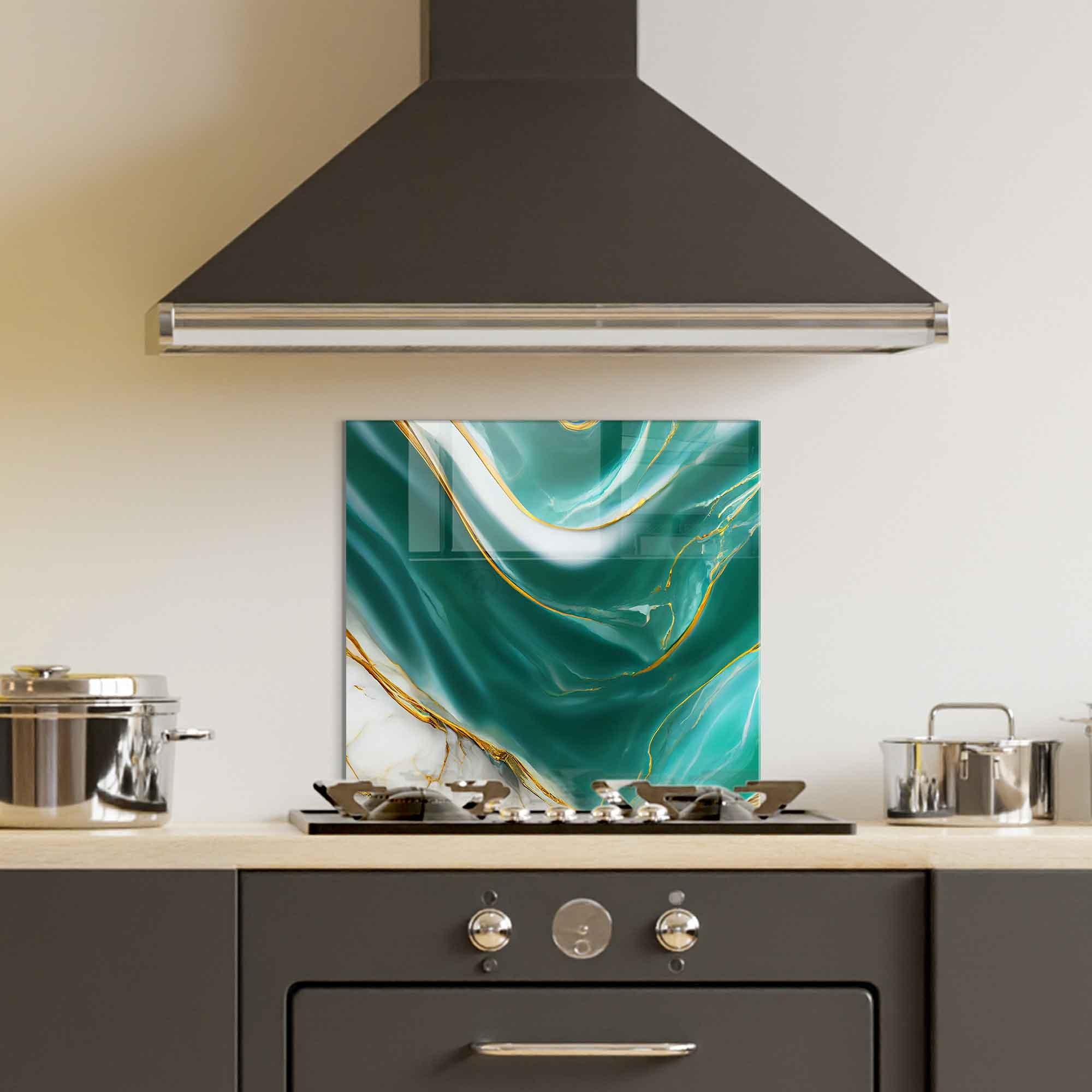 Arte em Vidro Temperado Multicolor 60x60cm - Pintura Decorativa Resistente e Elegante