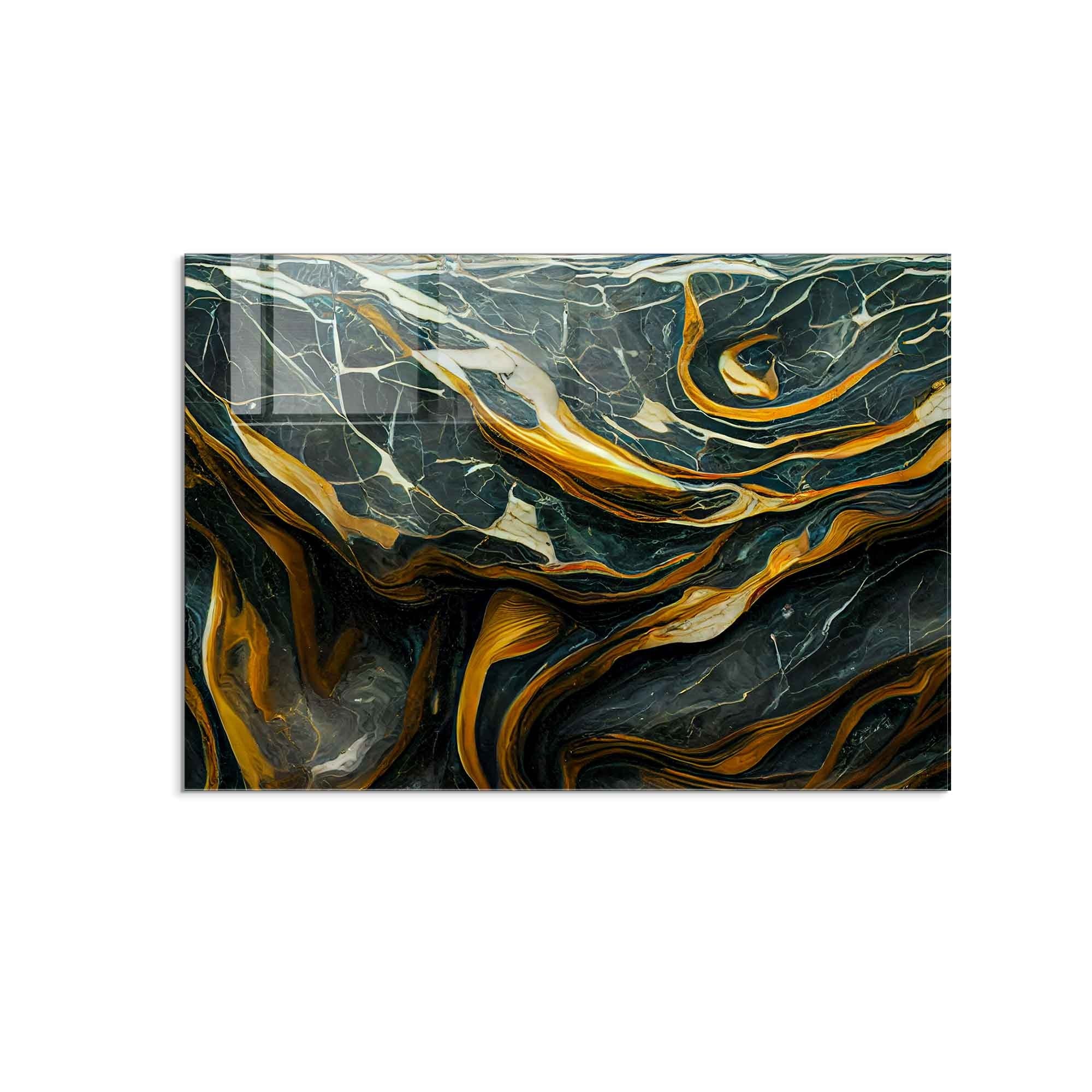 Quadro Decorativo em Vidro Temperado Multicolor 50x70cm - Arte Moderna para Decoração de Interiores