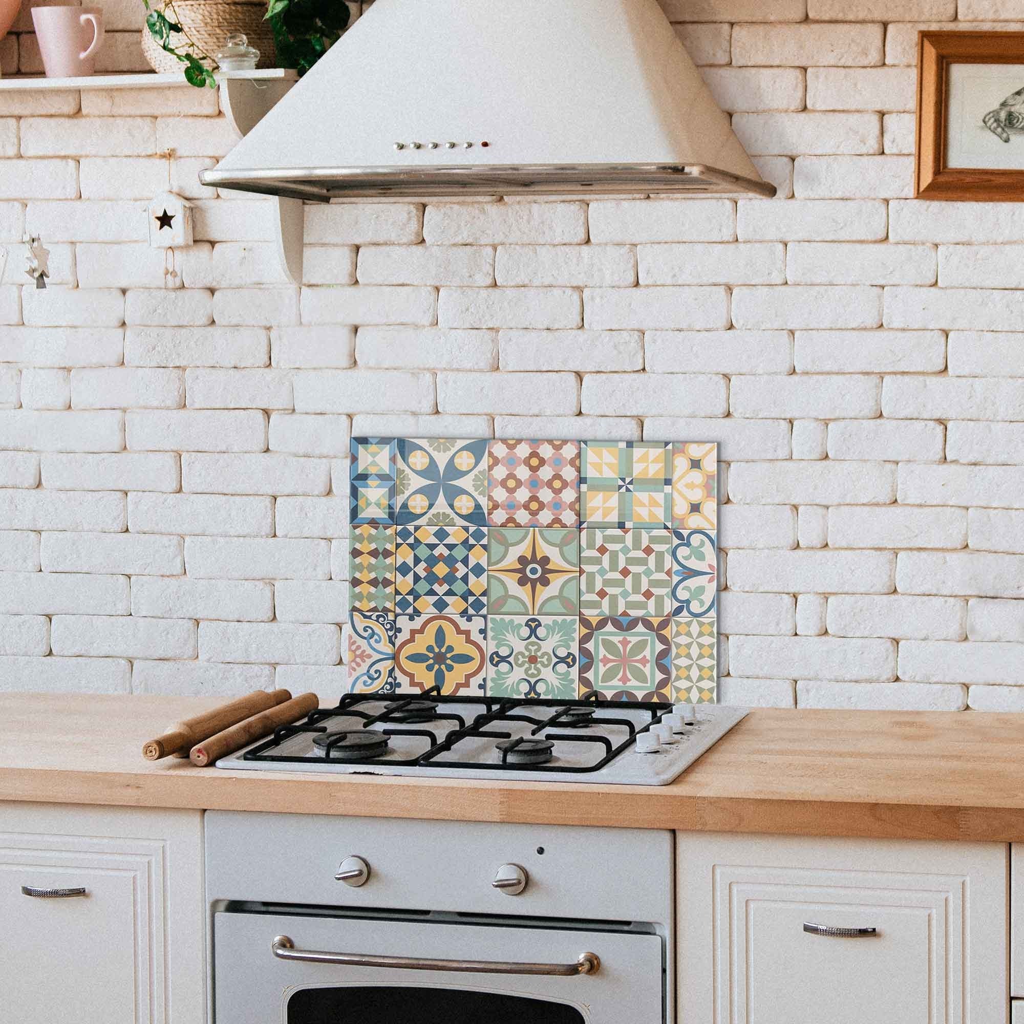 Arte em Vidro Temperado Multicolor 50x70cm - Pintura Decorativa Resistente e Elegante