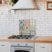 Arte em Vidro Temperado Multicolor 60x60cm - Pintura Decorativa Resistente e Elegante