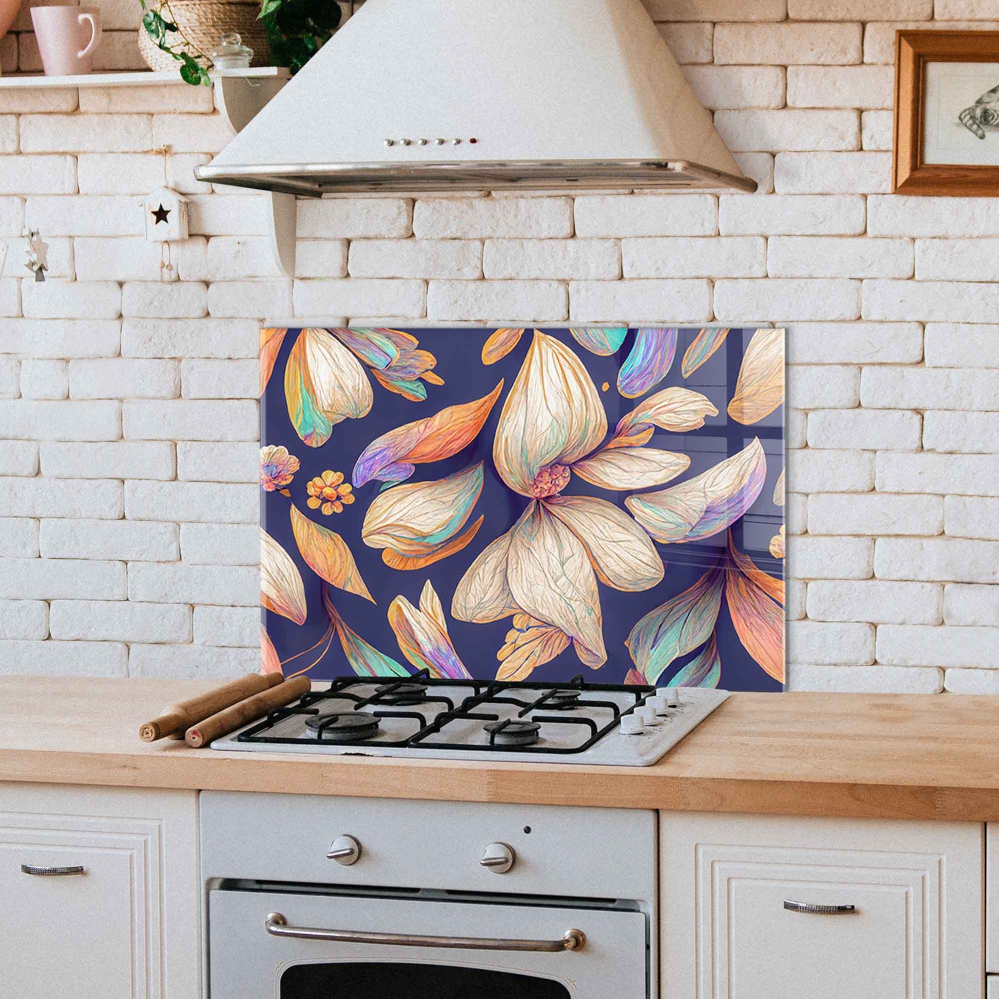 Quadro Decorativo Multicolorido em 100% Vidro Temperado 70 x 100 cm (4 mm)