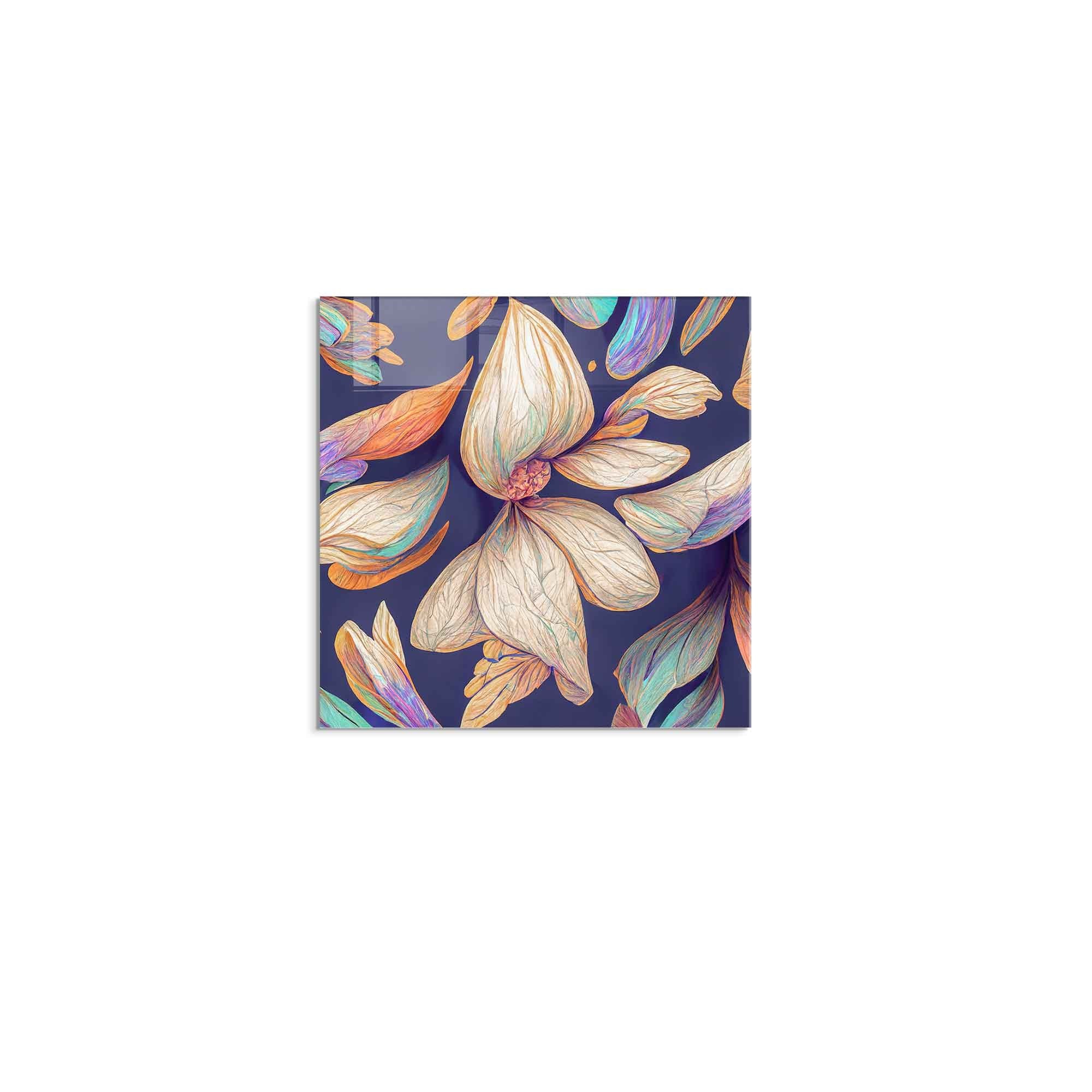 Arte em Vidro Temperado Multicolor 60x60cm - Pintura Decorativa Resistente e Elegante