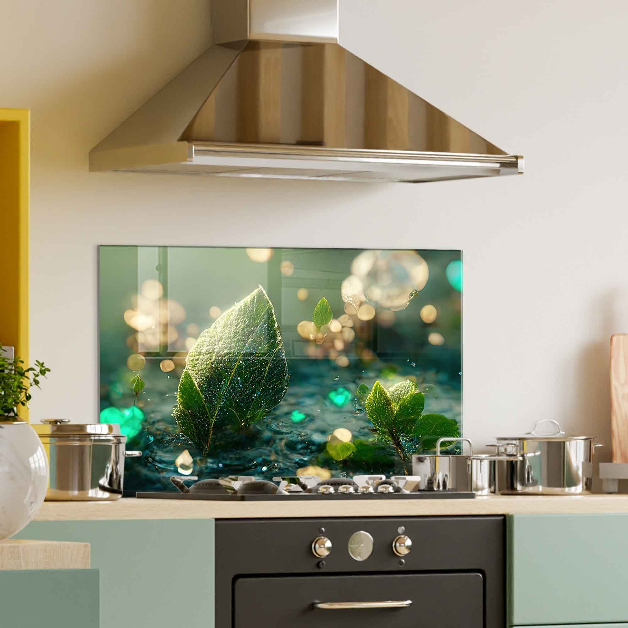 Arte Decorativa em Vidro Temperado Multicolor 70x100cm - Pintura Moderna de Alta Qualidade