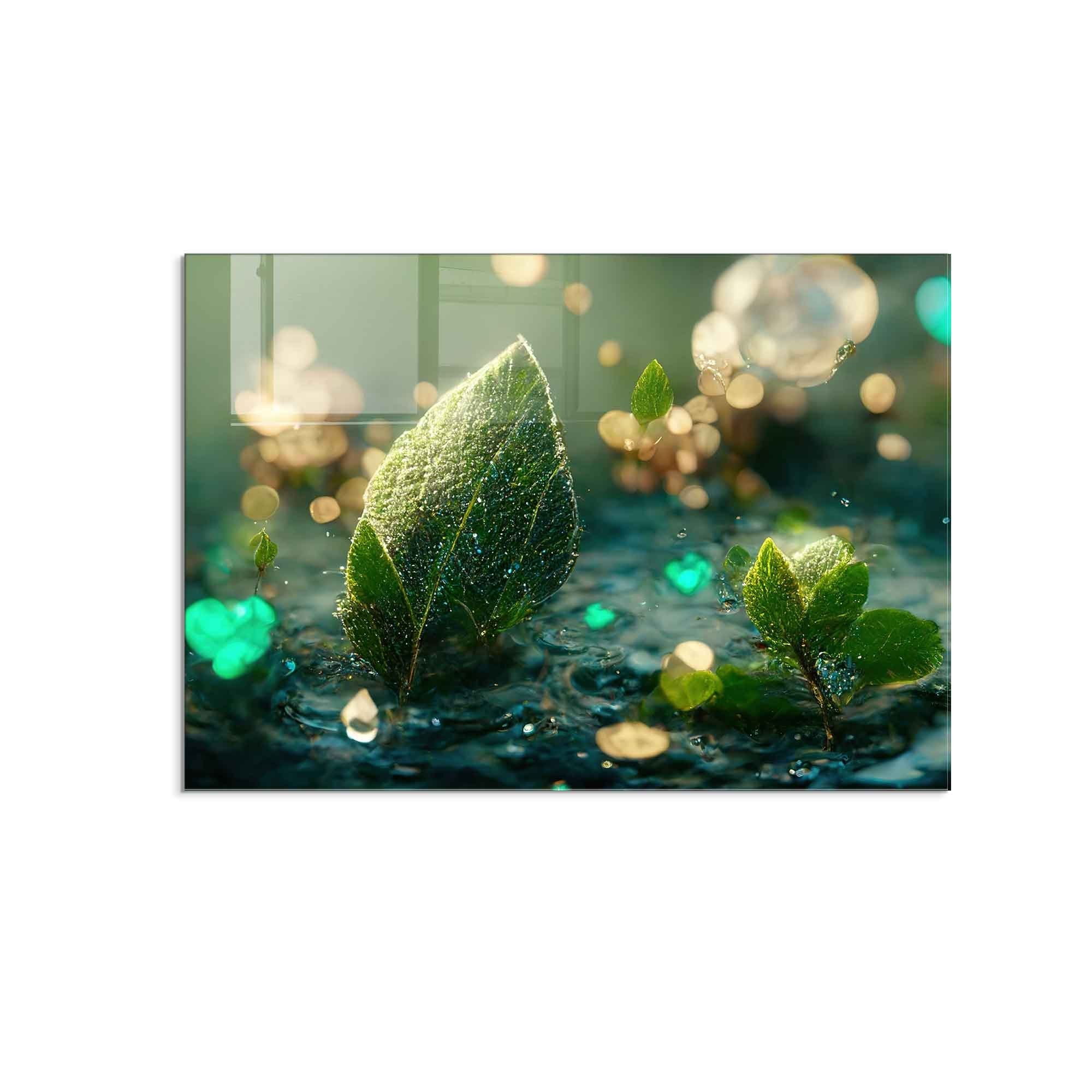 Quadro Decorativo em Vidro Temperado Multicolor 50x70cm - Arte Moderna para Decoração de Interiores