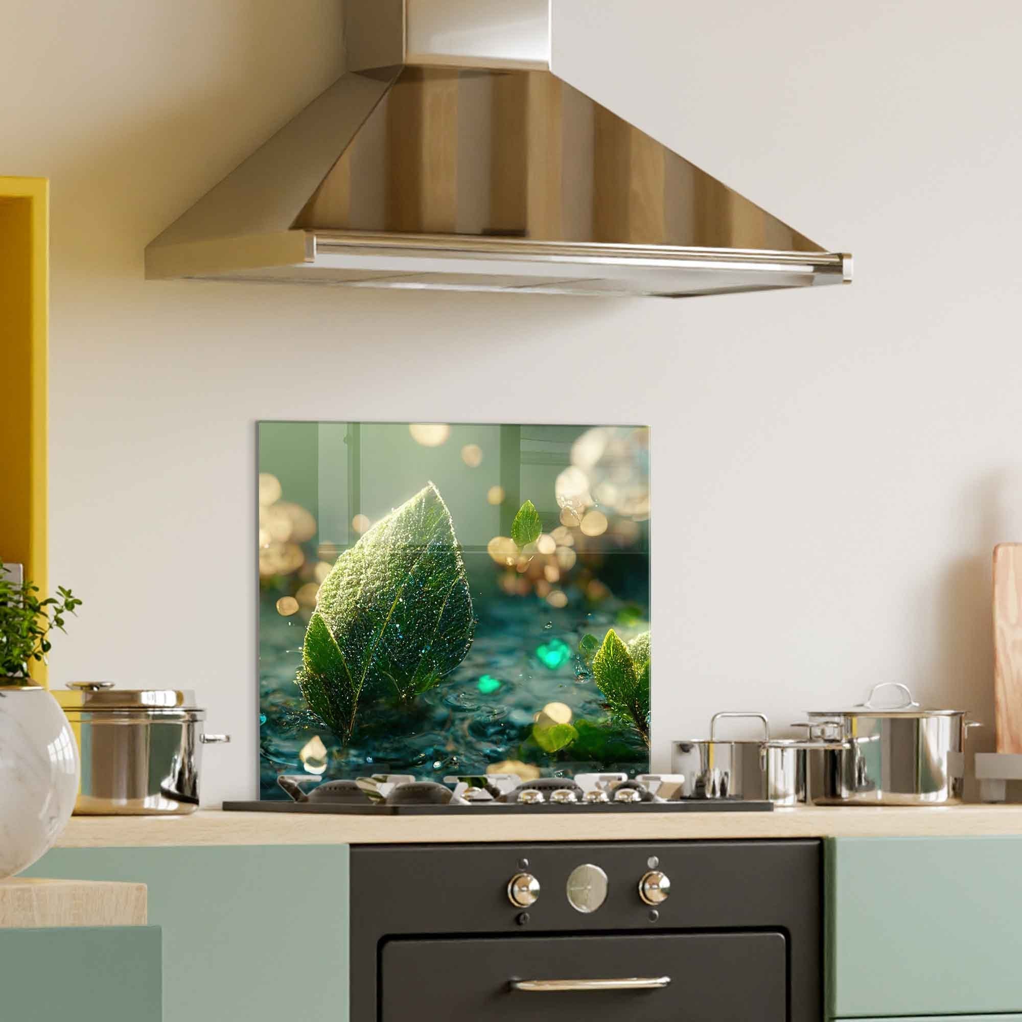 Arte em Vidro Temperado Multicolor 60x60cm - Pintura Decorativa Resistente e Elegante