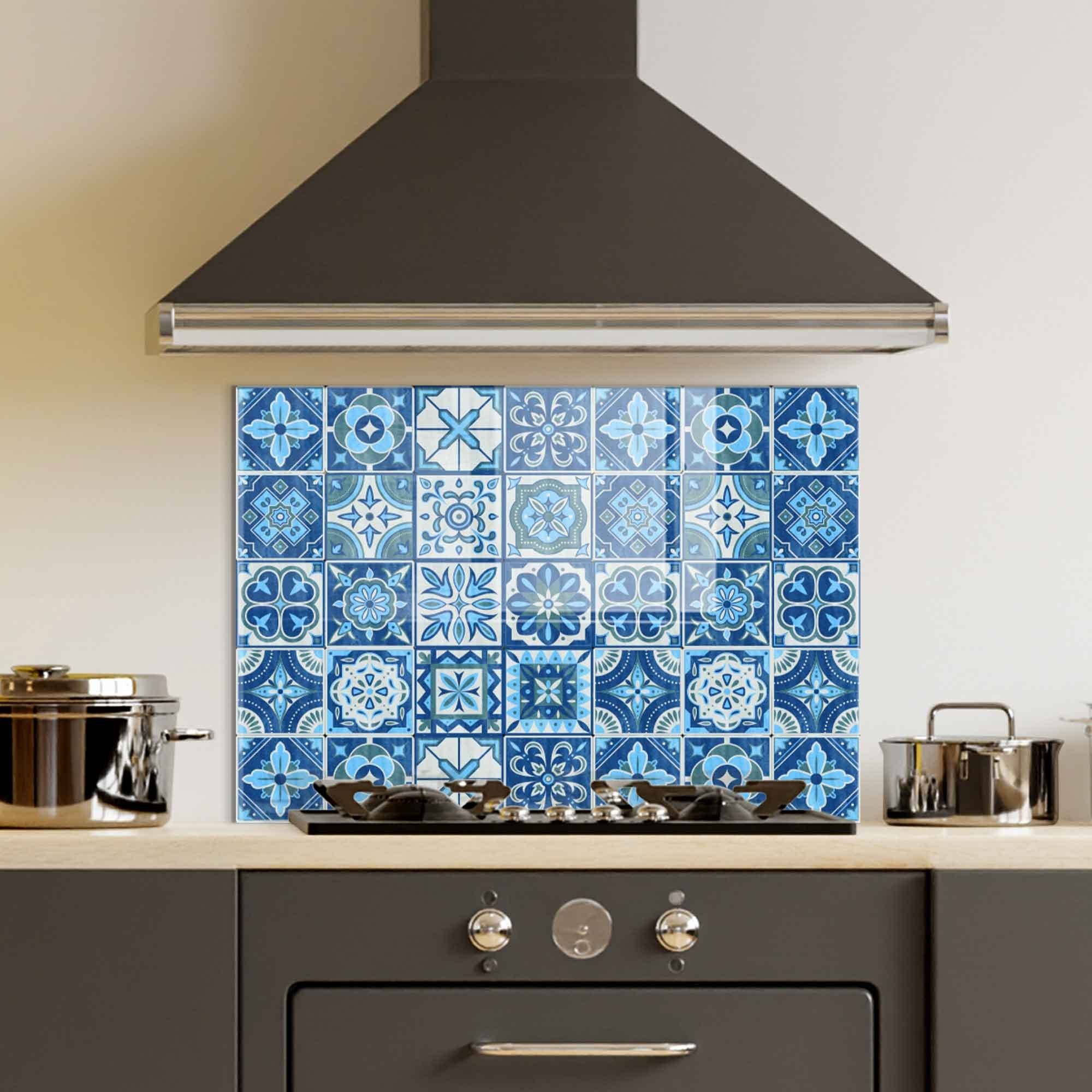 Quadro Decorativo em Vidro Temperado Multicolor 70x100cm - Arte Moderna Resistente para Decoração de Interiores