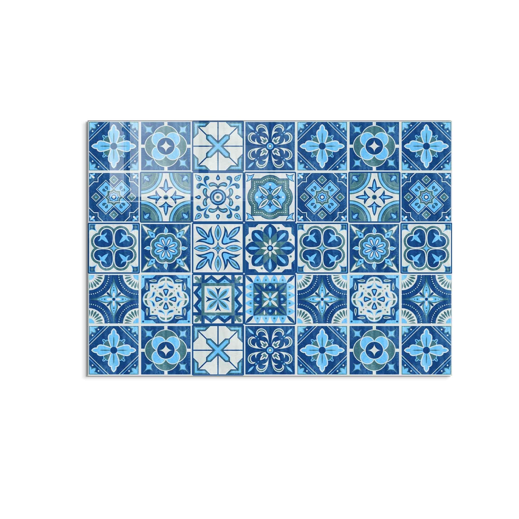 Quadro Decorativo em Vidro Temperado Multicolor 70x100cm - Arte Moderna Resistente para Decoração de Interiores