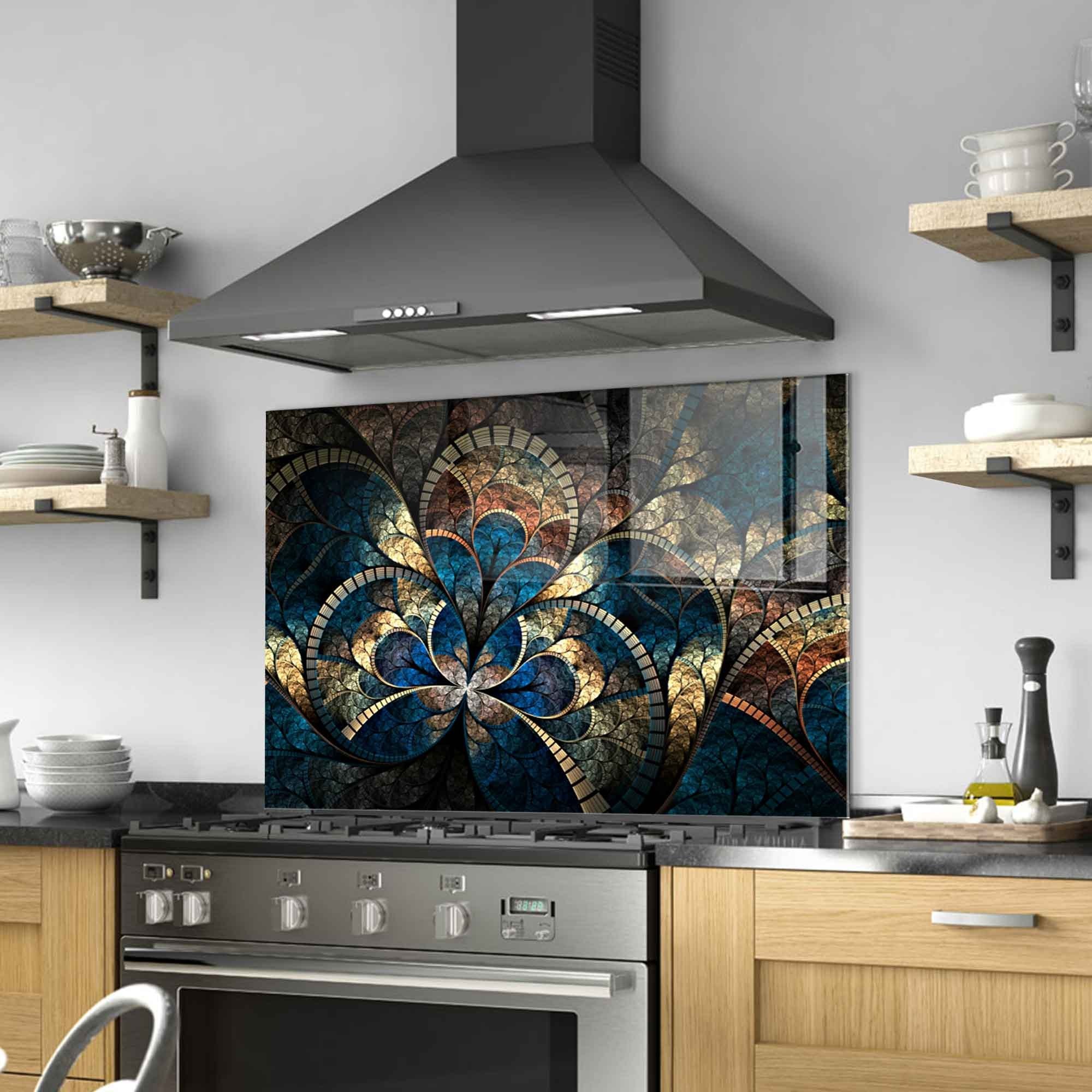 Quadro Decorativo em Vidro Temperado 100% 4 mm Multicolor 70 x 100 cm — Modelo 1874 (695CRS1517)