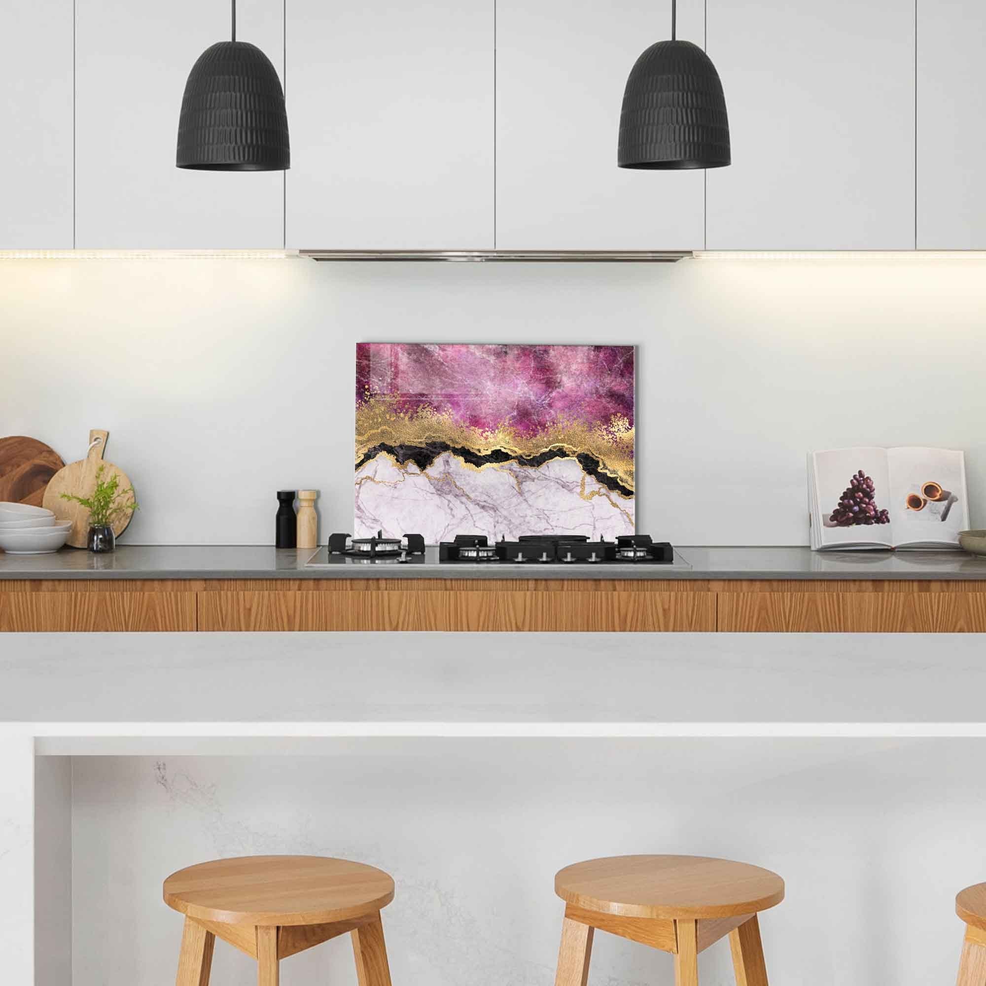 Arte Decorativa em Vidro Temperado 1913 - Pintura Multicolor 50x70cm para Decoração de Interiores