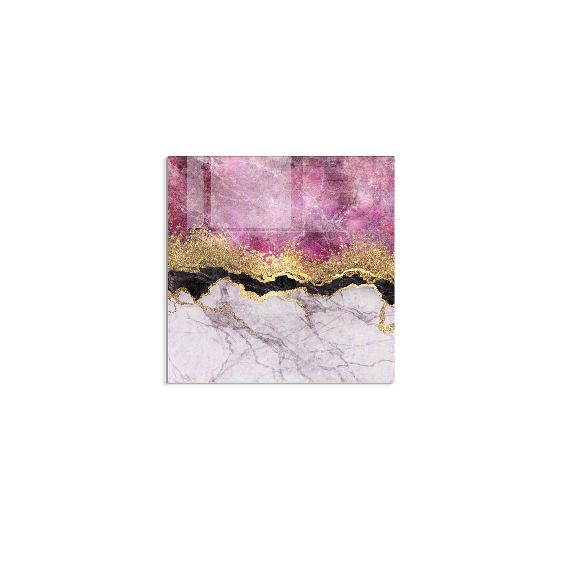 Arte Decorativa em Vidro Temperado Multicolor 60x60cm - Pintura Moderna de Qualidade Premium