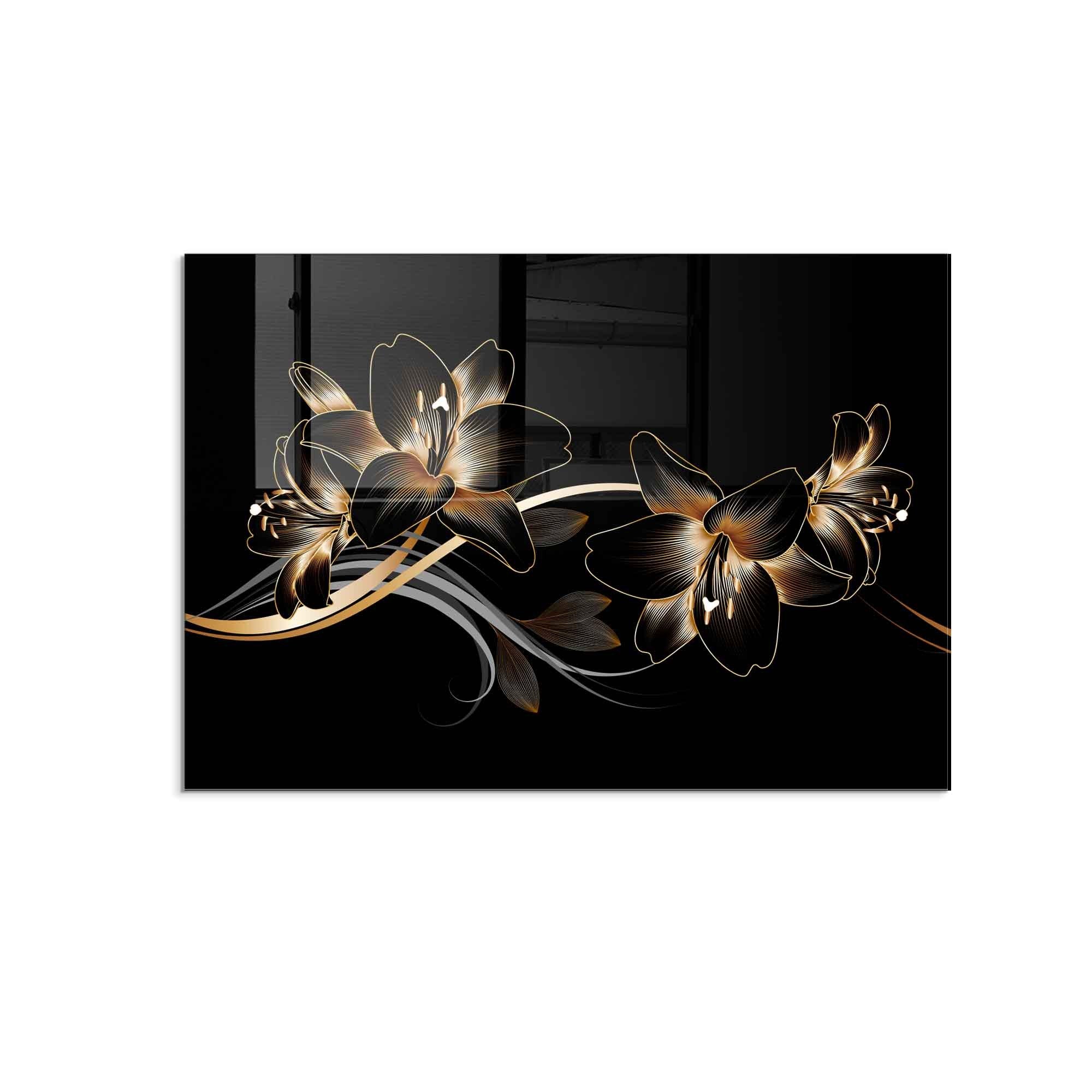 Quadro Decorativo em Vidro Temperado 1941 - 50x70cm - Multicolor - Arte Moderna para Parede