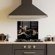 Arte Decorativa em Vidro Temperado 1941 - Pintura Multicolor 60x60cm para Parede