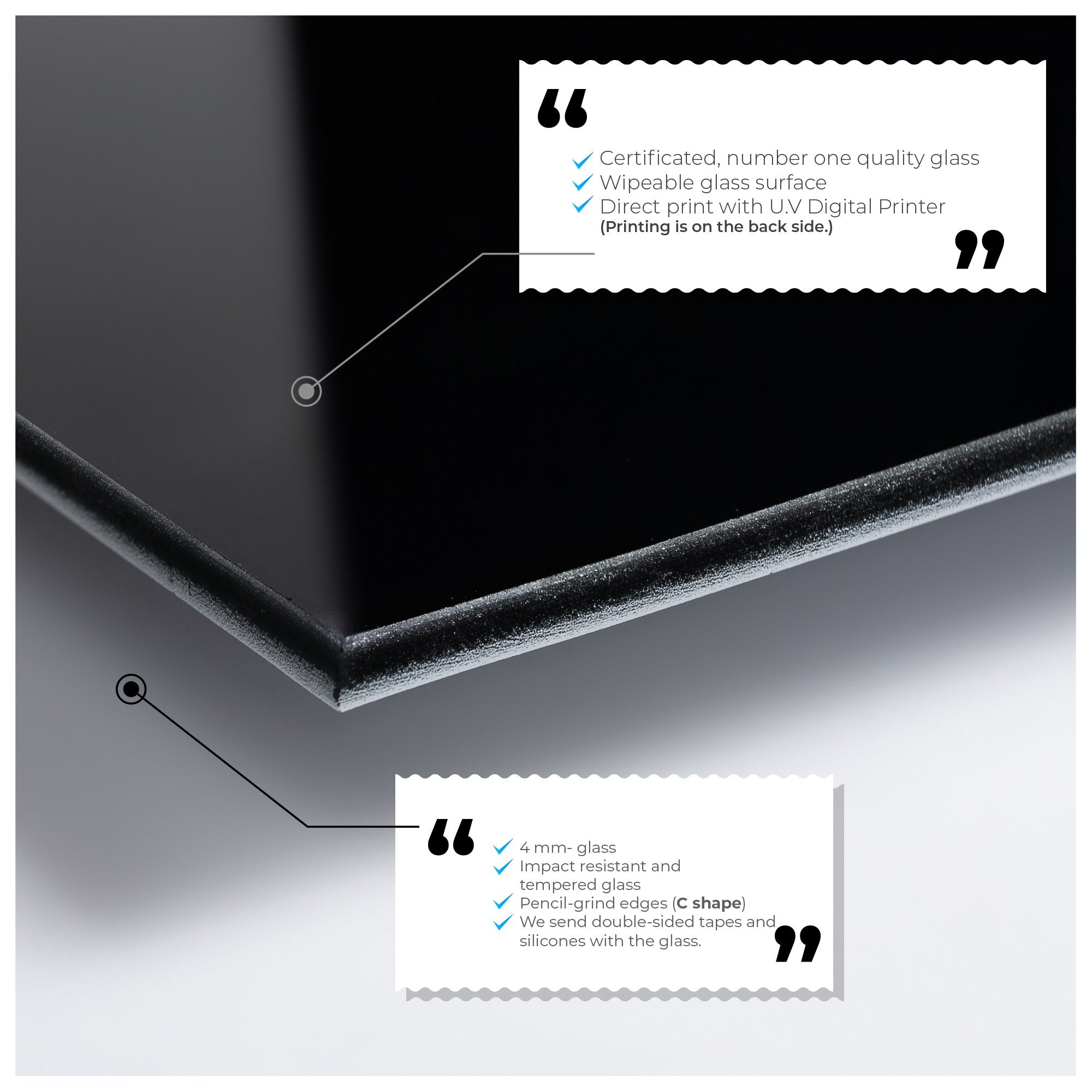 Arte Decorativa em Vidro Temperado 1941 - Pintura Multicolor 60x60cm para Parede