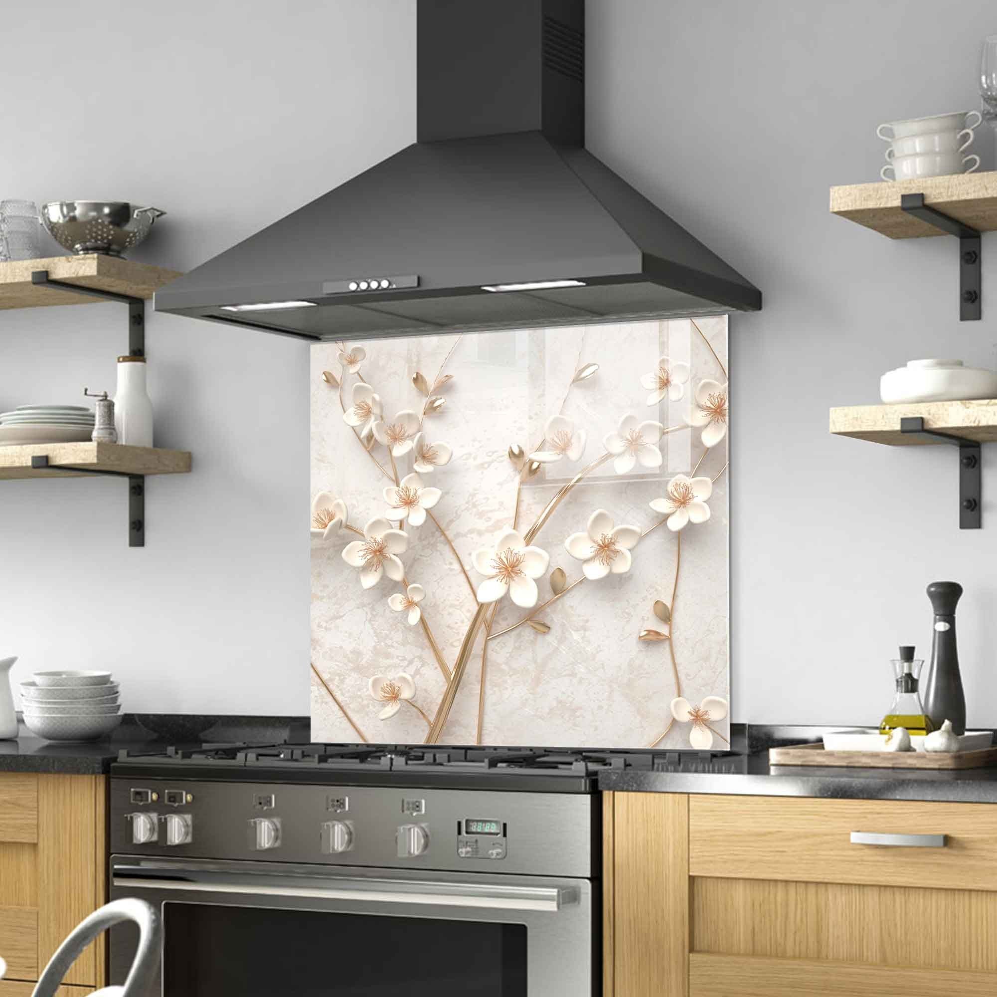 Arte Decorativa em Vidro Temperado Multicolor 60x60cm - Pintura Moderna de Qualidade Premium