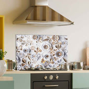 Arte Decorativa em Vidro Temperado Multicolor 70x100cm - Pintura Moderna para Parede