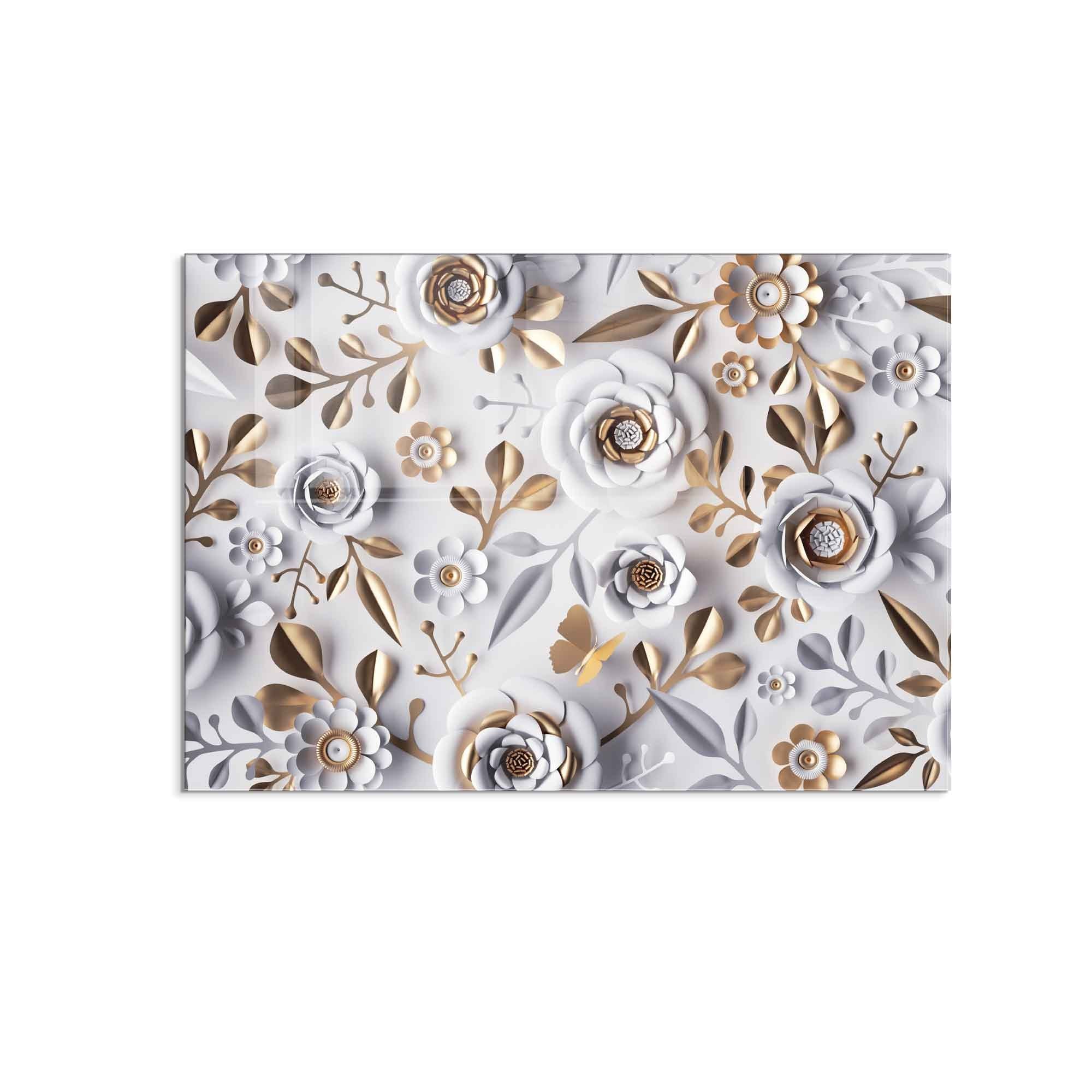 Quadro Decorativo em Vidro Temperado Multicolor 50x70cm - Arte Moderna para Decoração de Interiores