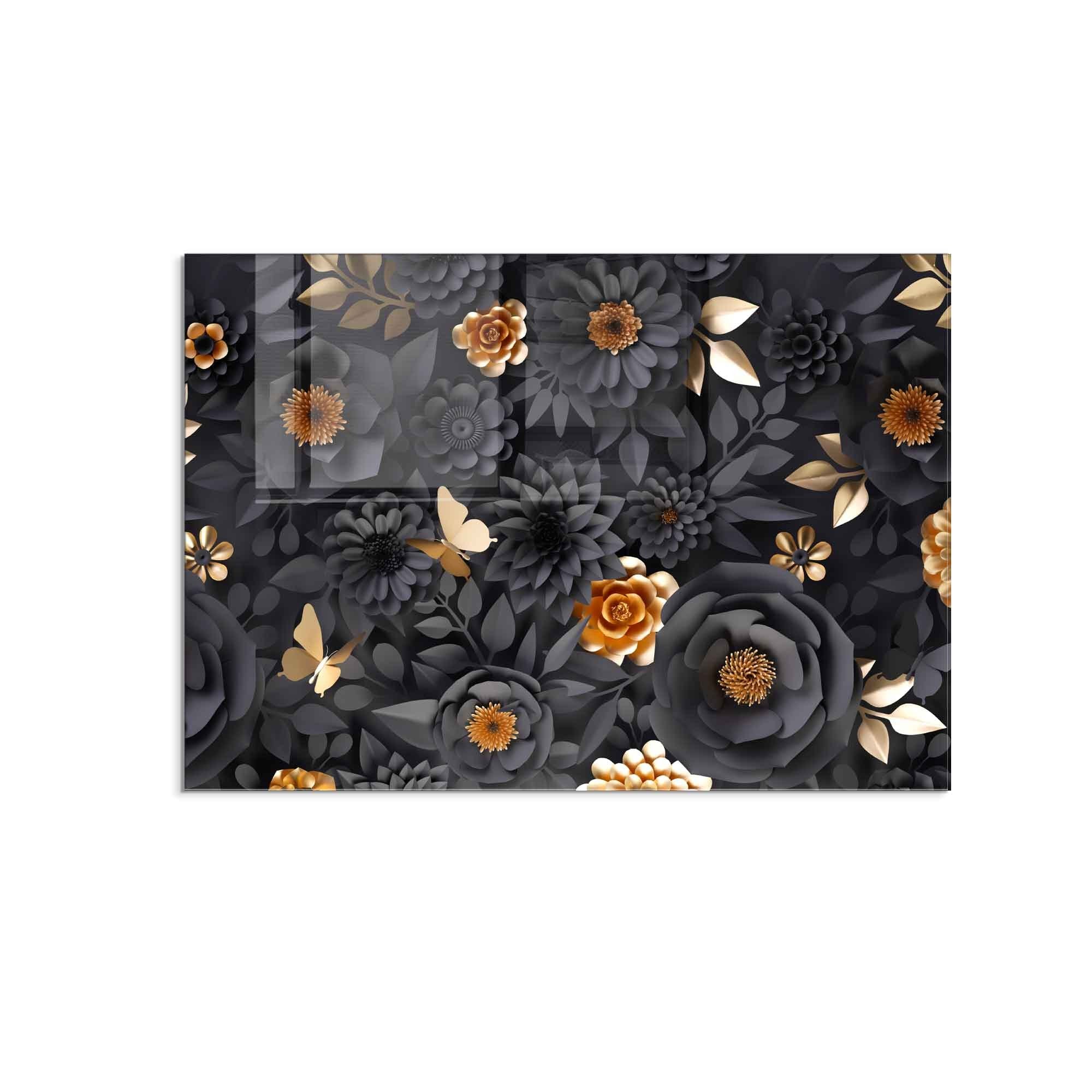 Arte Decorativa em Vidro Temperado 1979 - Pintura Multicolor 70x100cm para Decoração de Interiores