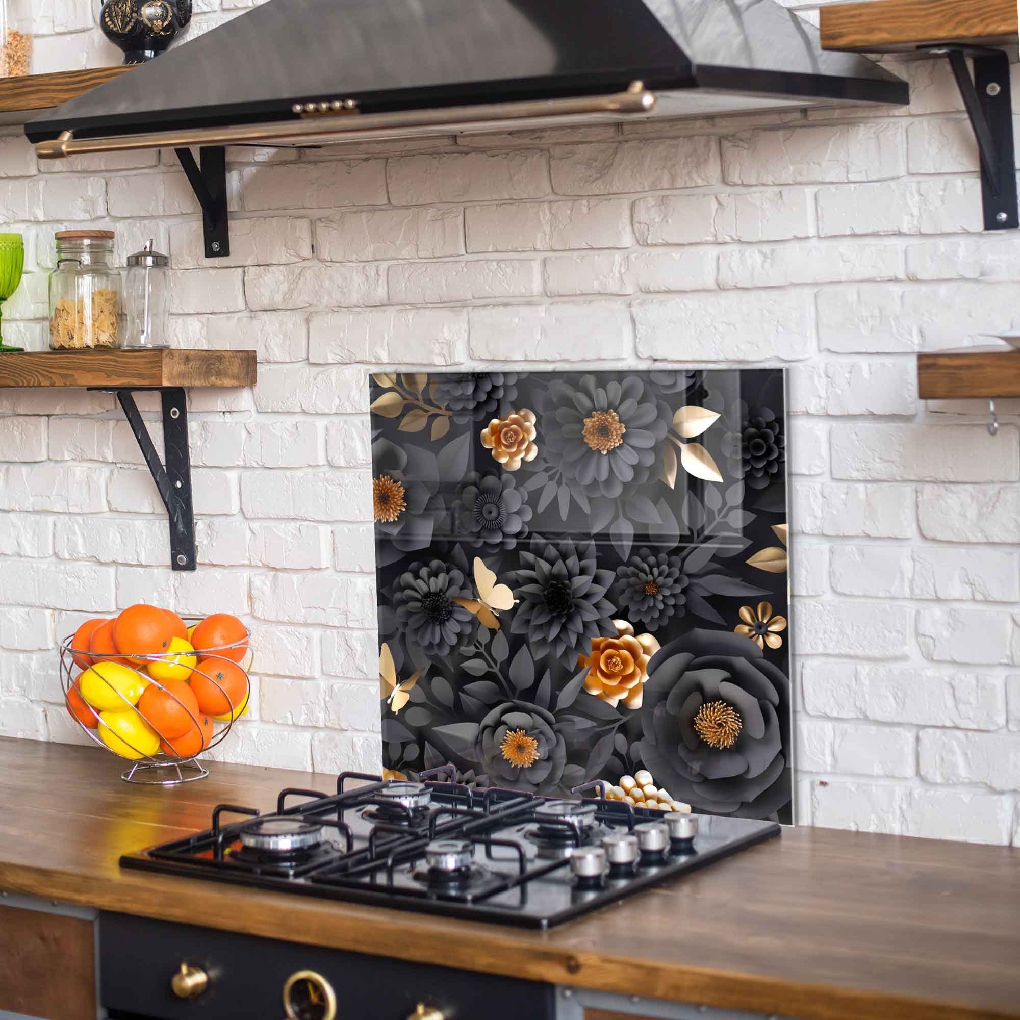 Arte em Vidro Temperado Multicolor 60x60cm - Pintura Decorativa Resistente e Elegante para Casa