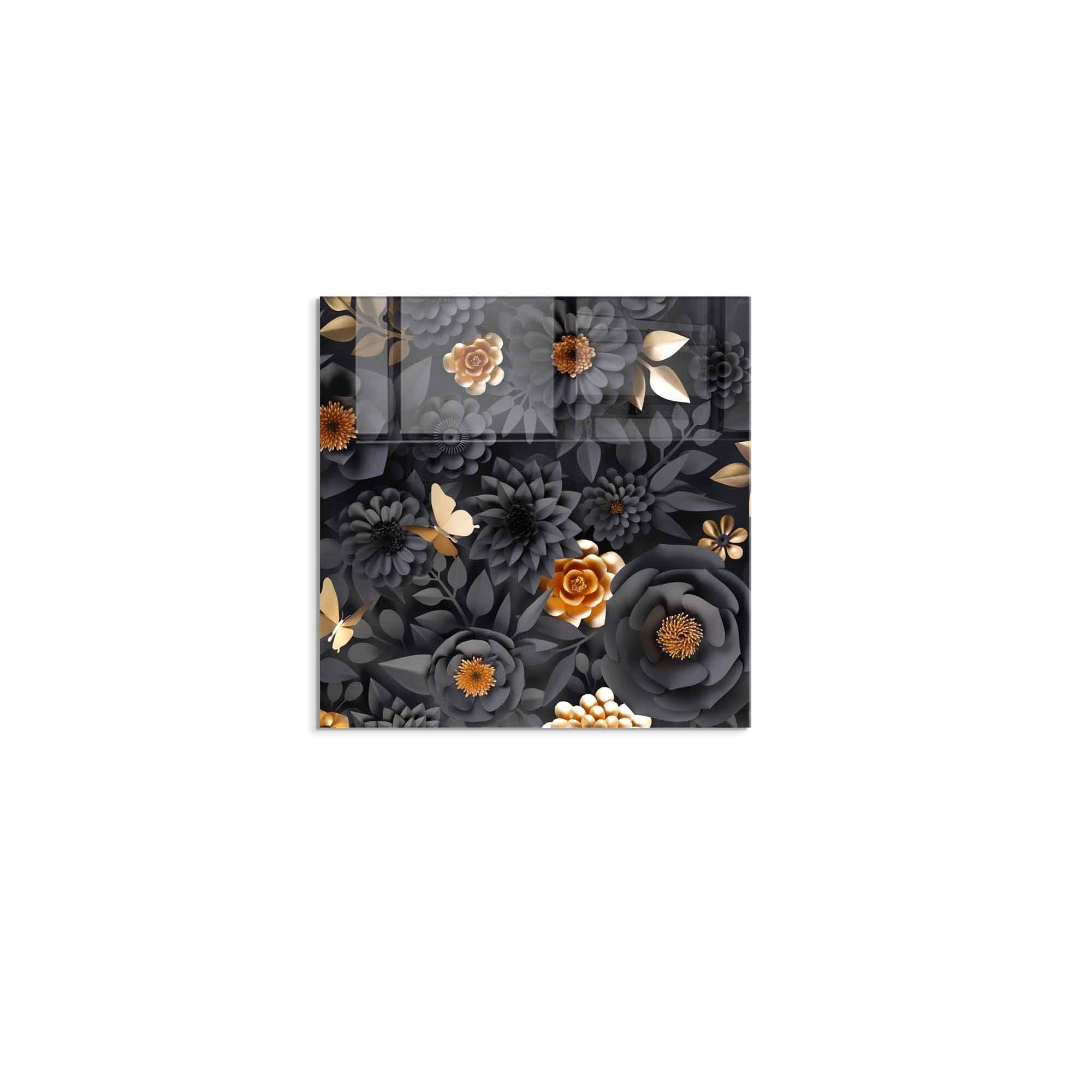 Arte em Vidro Temperado Multicolor 60x60cm - Pintura Decorativa Resistente e Elegante para Casa