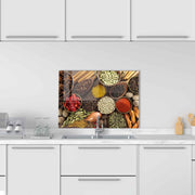 Quadro Decorativo em Vidro Temperado Multicolor 50x70cm - Arte Moderna para Decoração de Interiores
