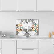 Quadro Decorativo em Vidro Temperado Multicolor 50x70cm - Arte Moderna para Decoração de Interiores