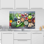 Arte Decorativa em Vidro Temperado Multicolor 70x100cm - Pintura Moderna de Alta Qualidade